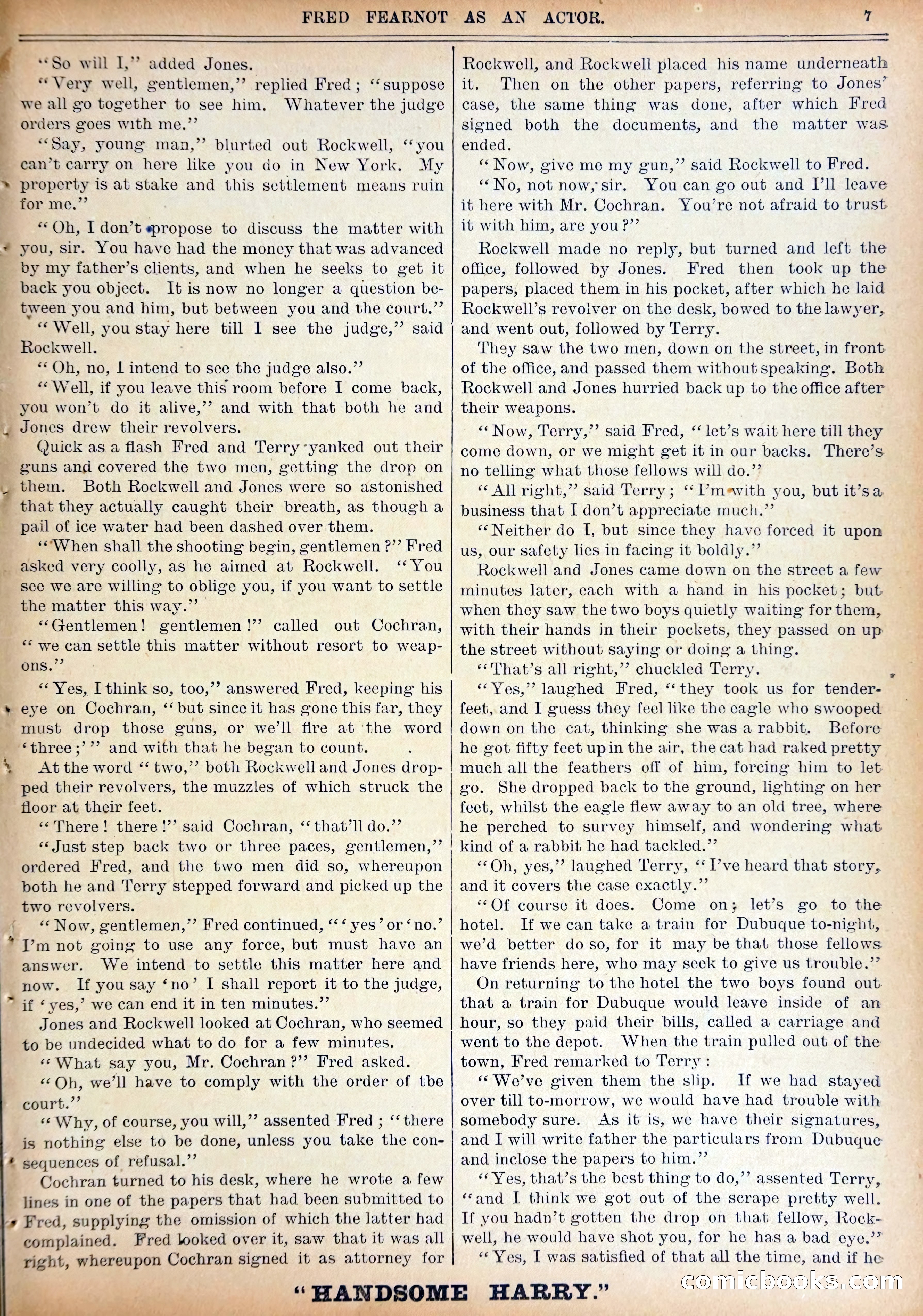 Work and Win #07: Fred Fearnot as Actor — page 9 of 36