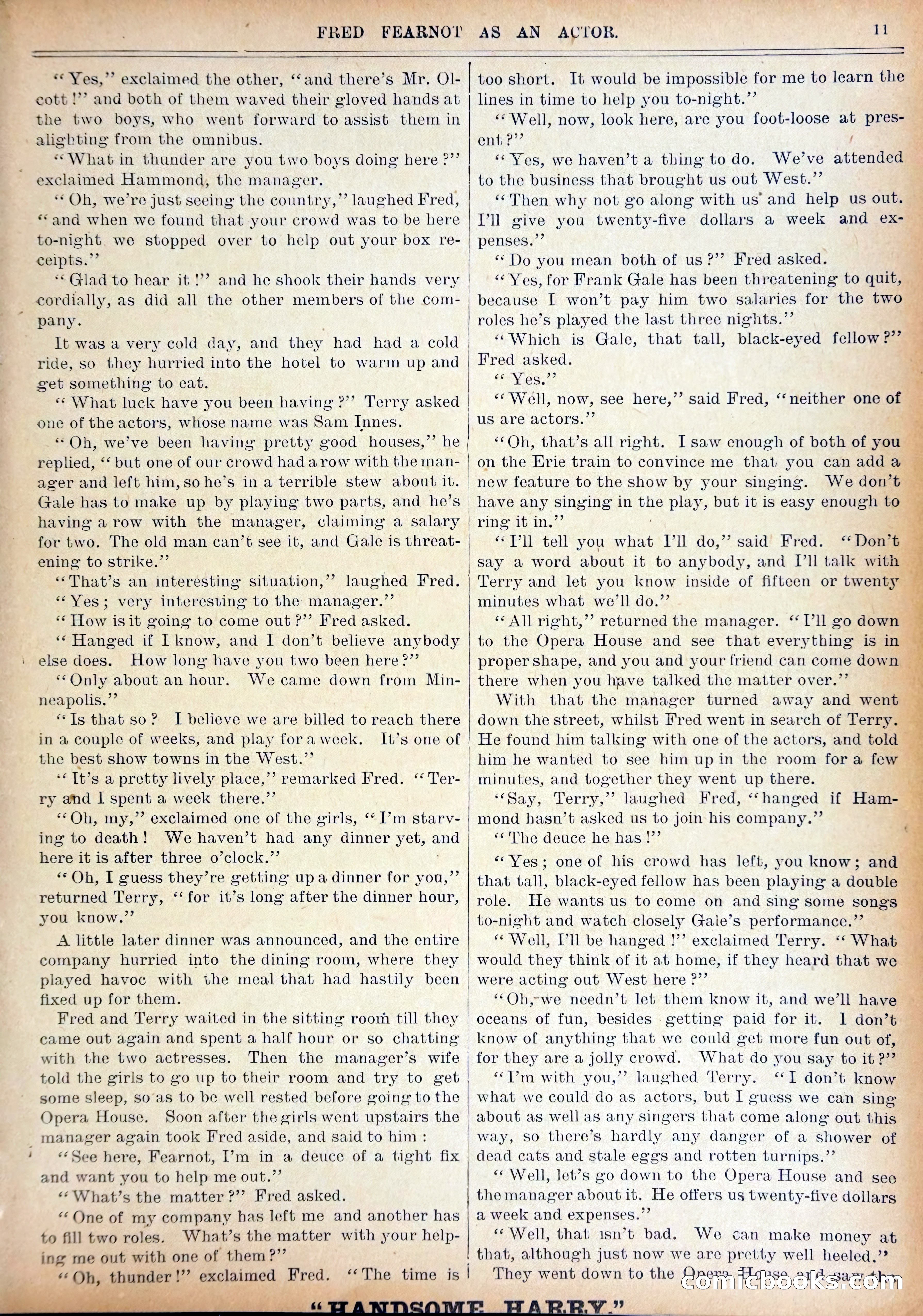 Work and Win #07: Fred Fearnot as Actor — page 13 of 36