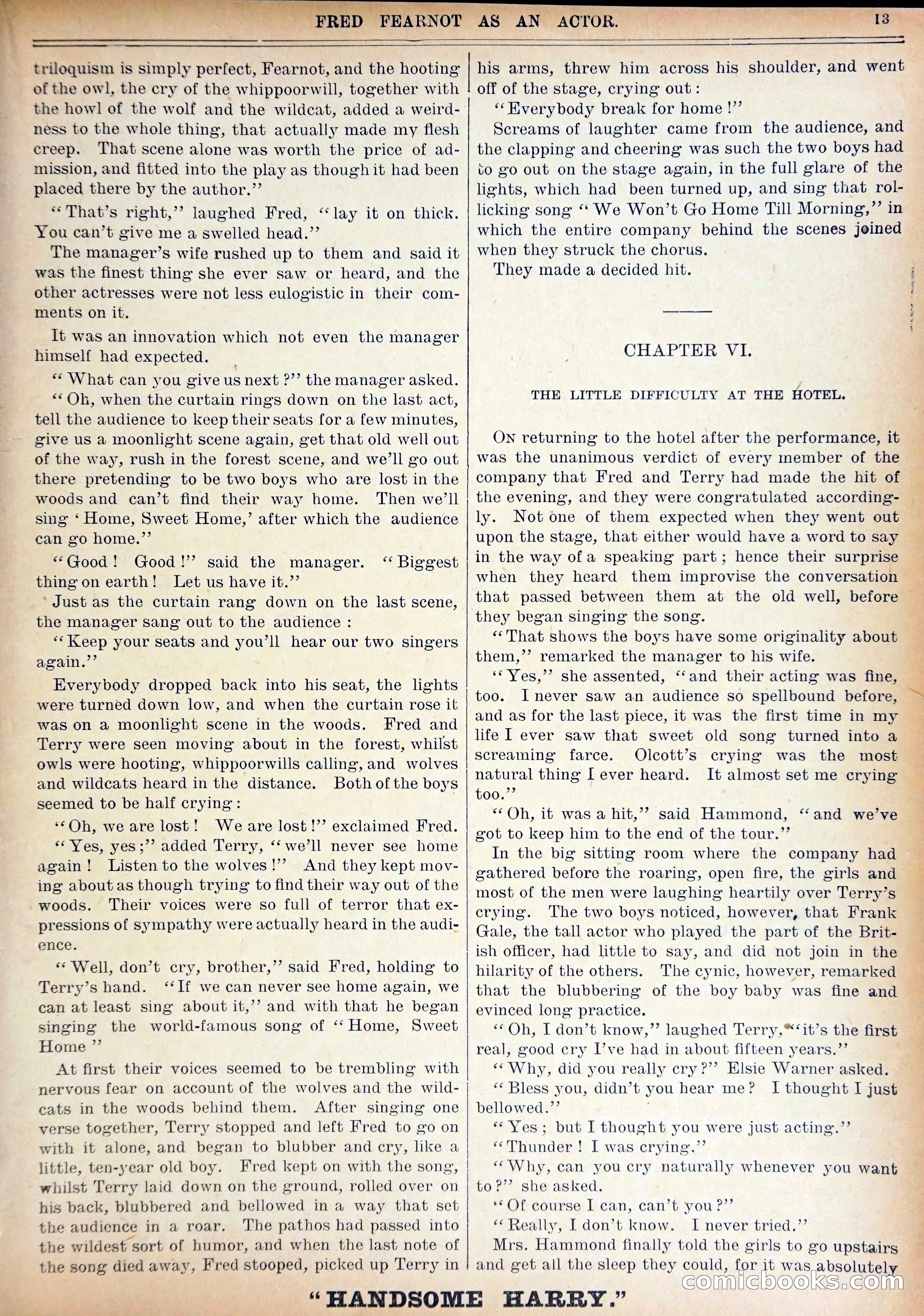 Work and Win #07: Fred Fearnot as Actor — page 15 of 36
