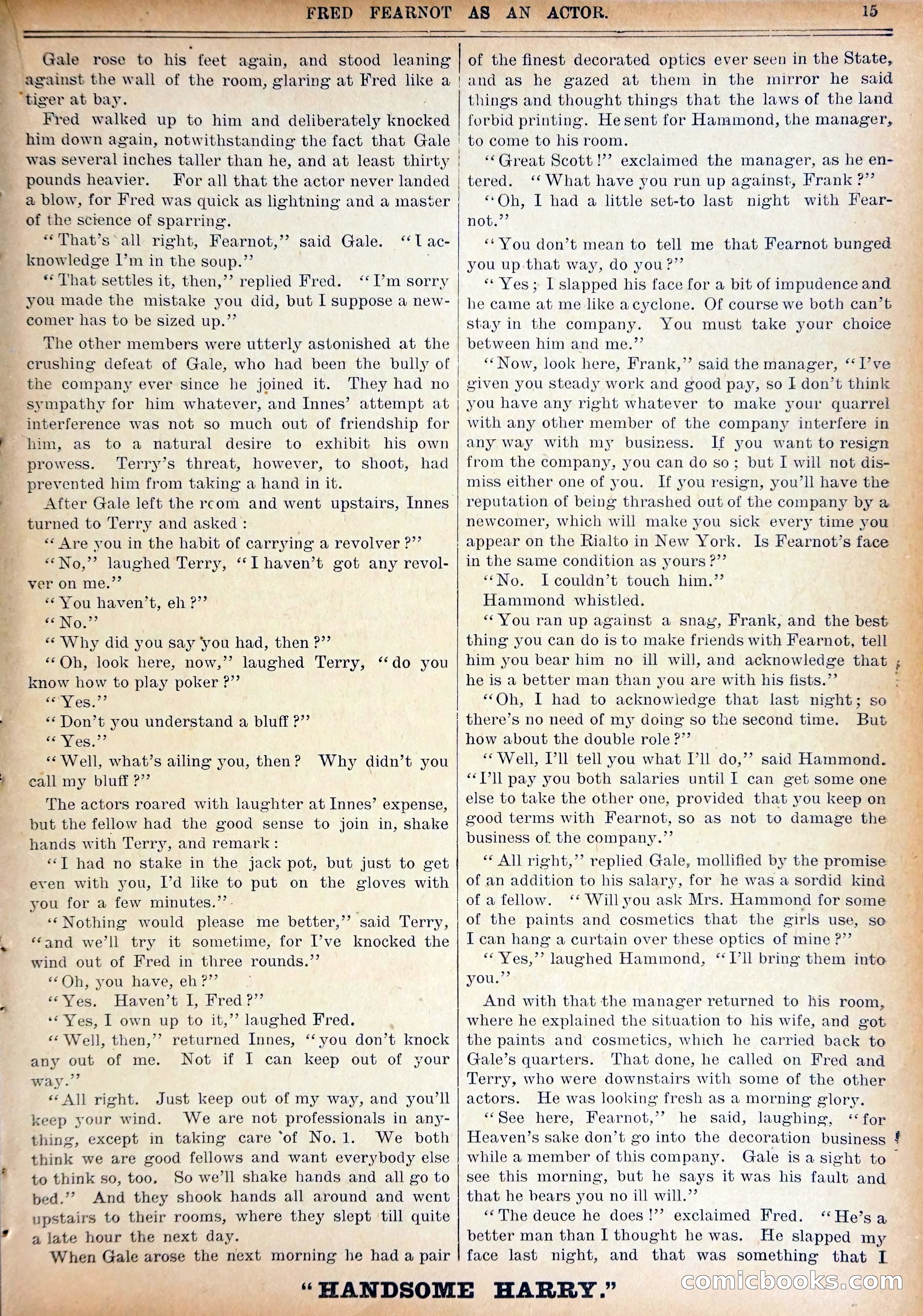 Work and Win #07: Fred Fearnot as Actor — page 17 of 36