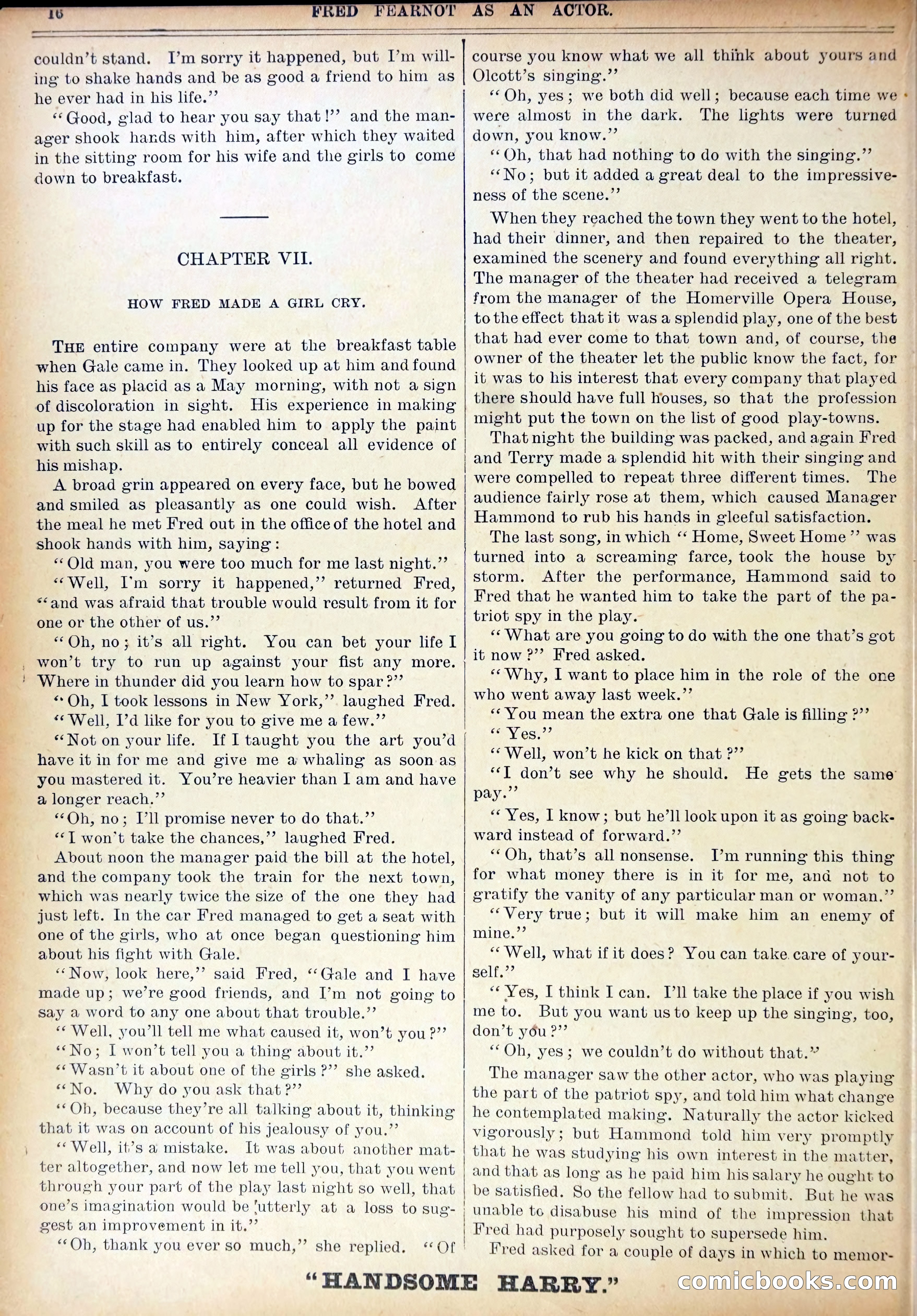 Work and Win #07: Fred Fearnot as Actor — page 18 of 36