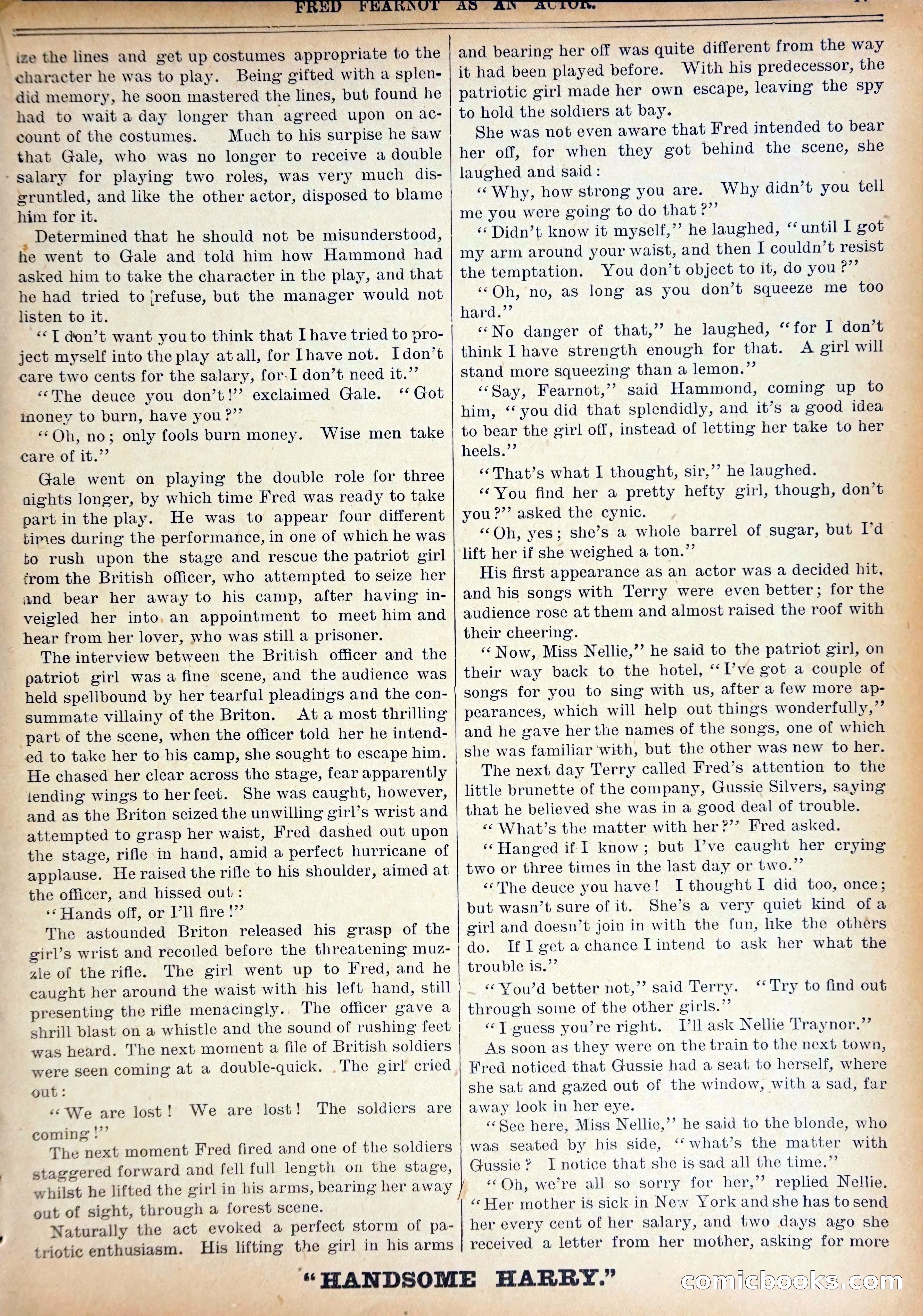 Work and Win #07: Fred Fearnot as Actor — page 19 of 36