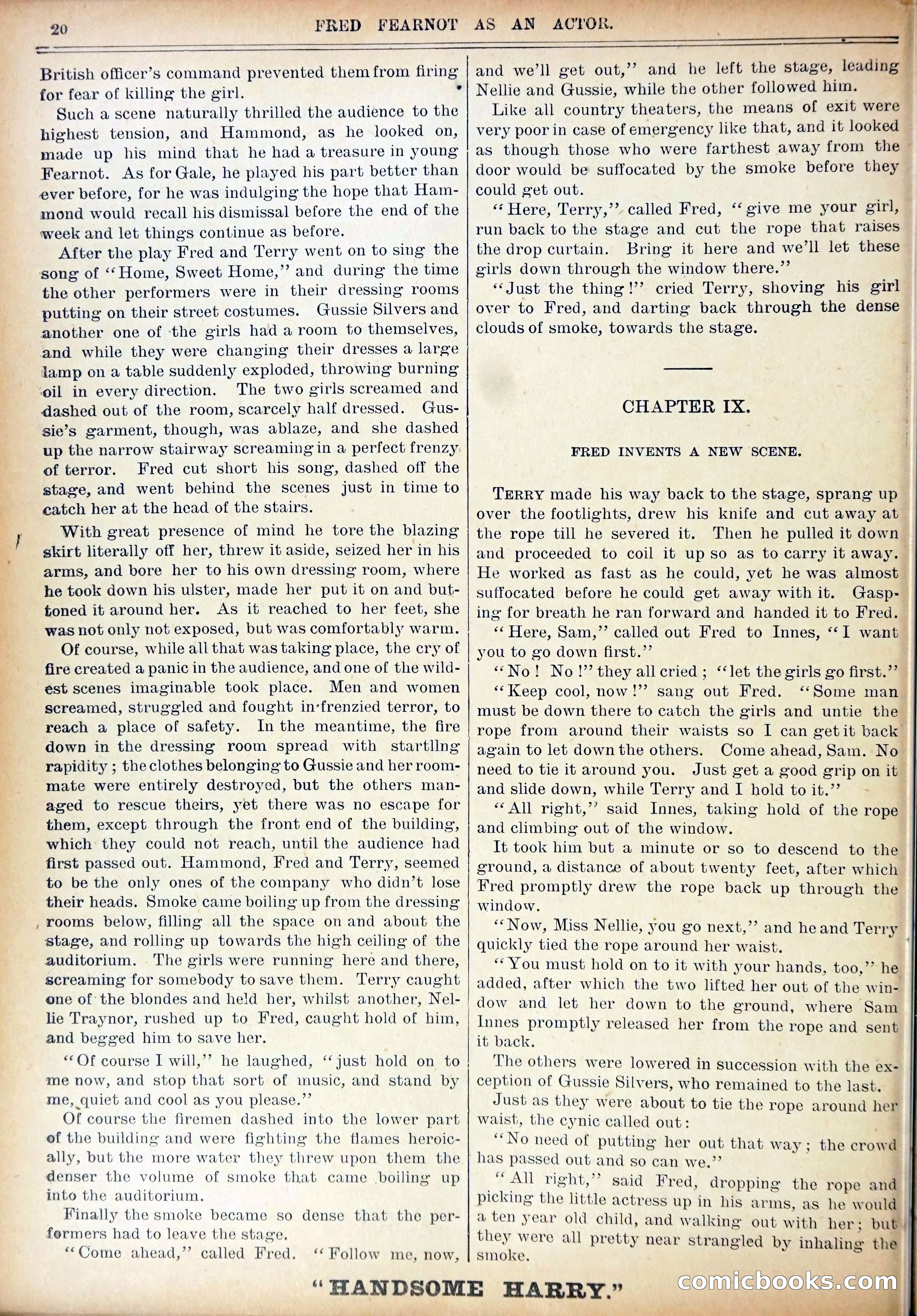 Work and Win #07: Fred Fearnot as Actor — page 22 of 36