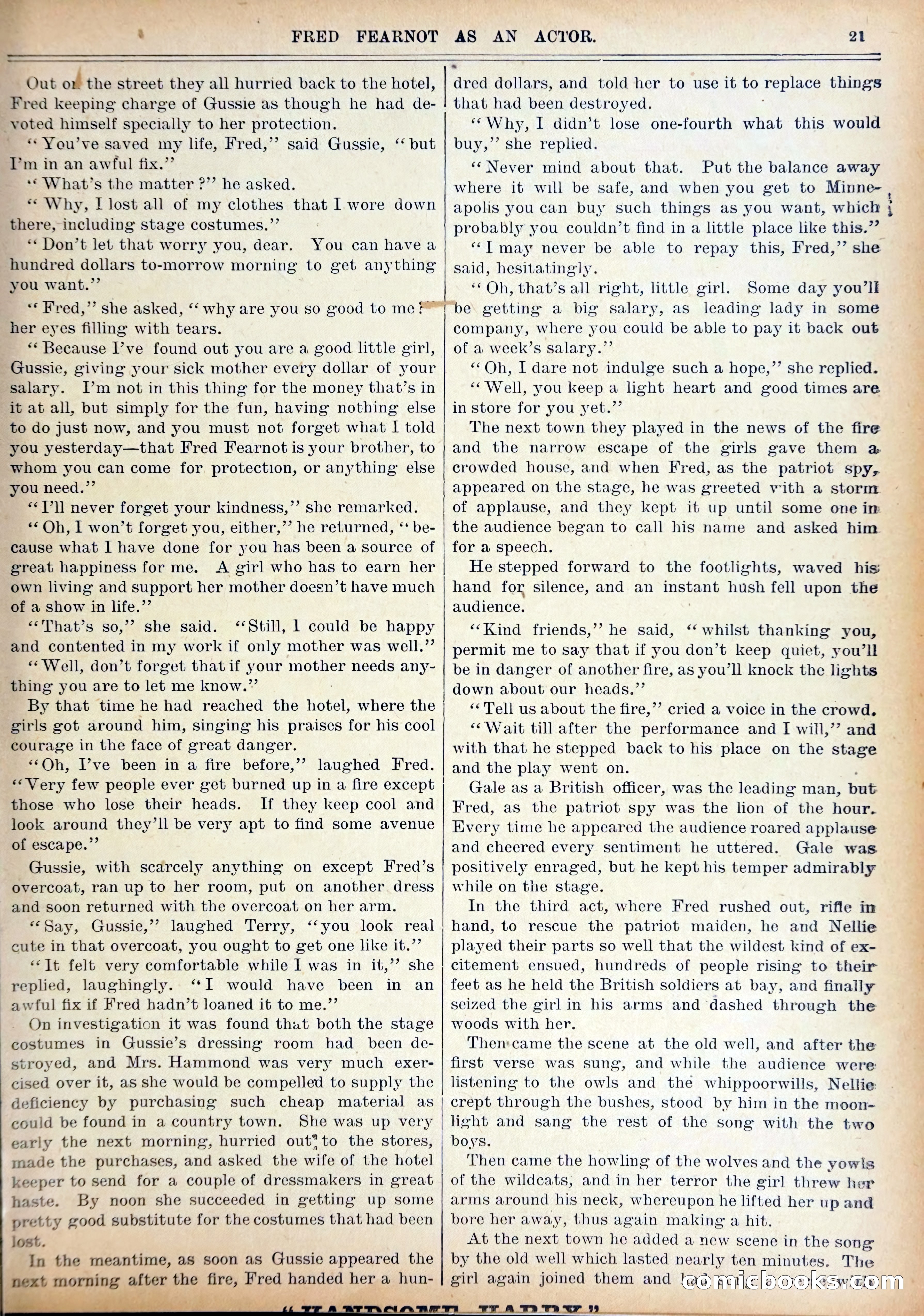 Work and Win #07: Fred Fearnot as Actor — page 23 of 36