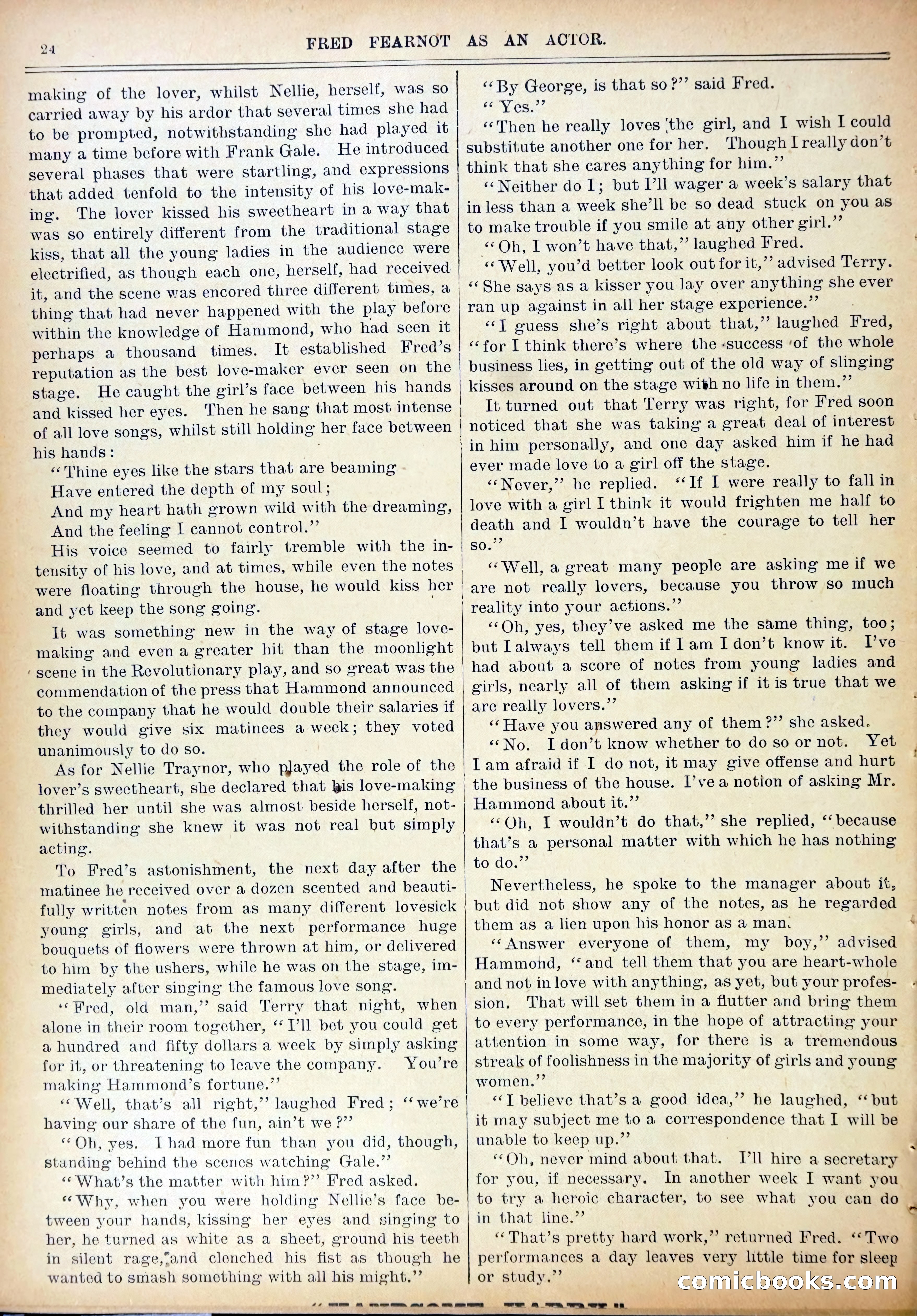 Work and Win #07: Fred Fearnot as Actor — page 26 of 36