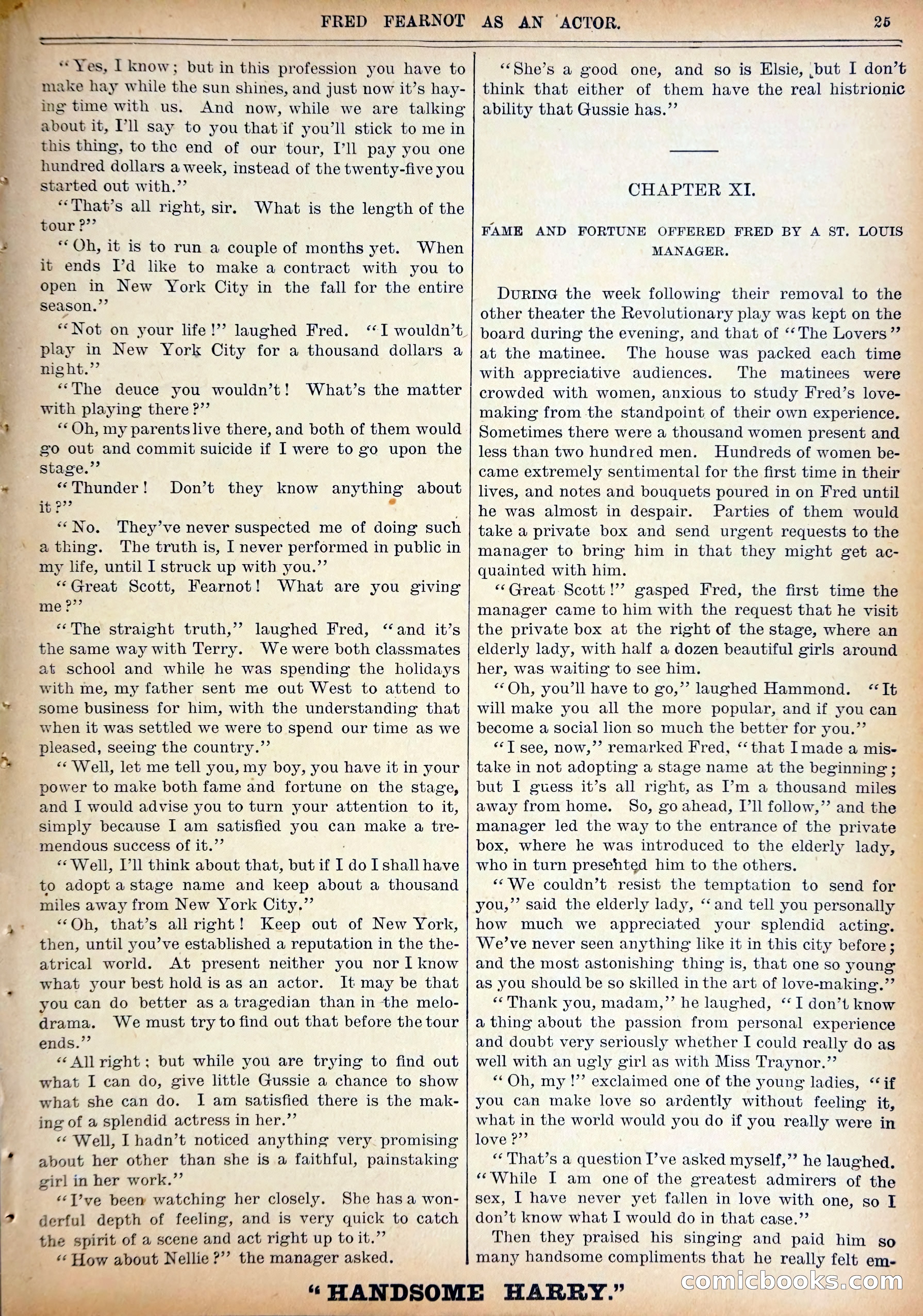 Work and Win #07: Fred Fearnot as Actor — page 27 of 36
