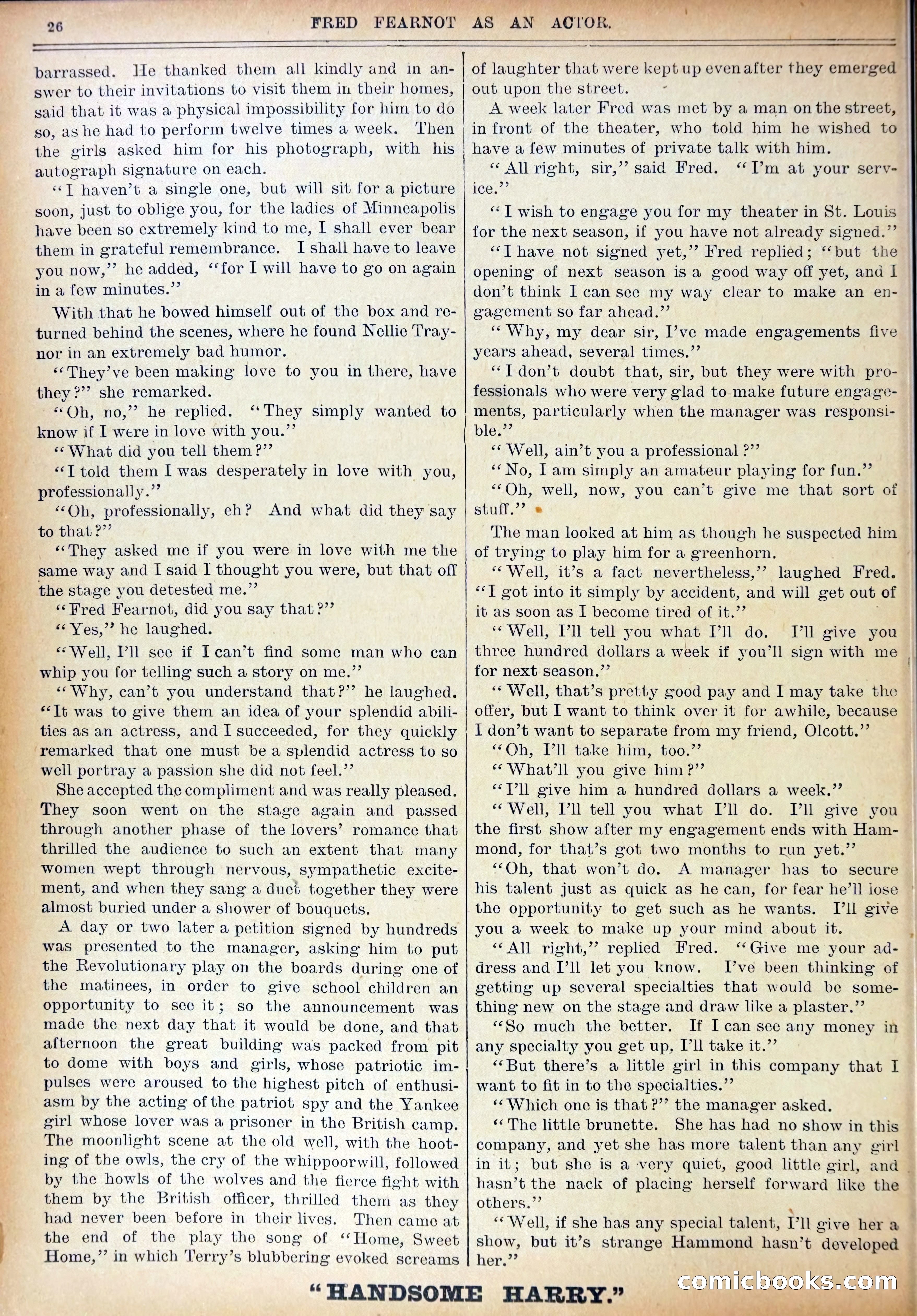 Work and Win #07: Fred Fearnot as Actor — page 28 of 36