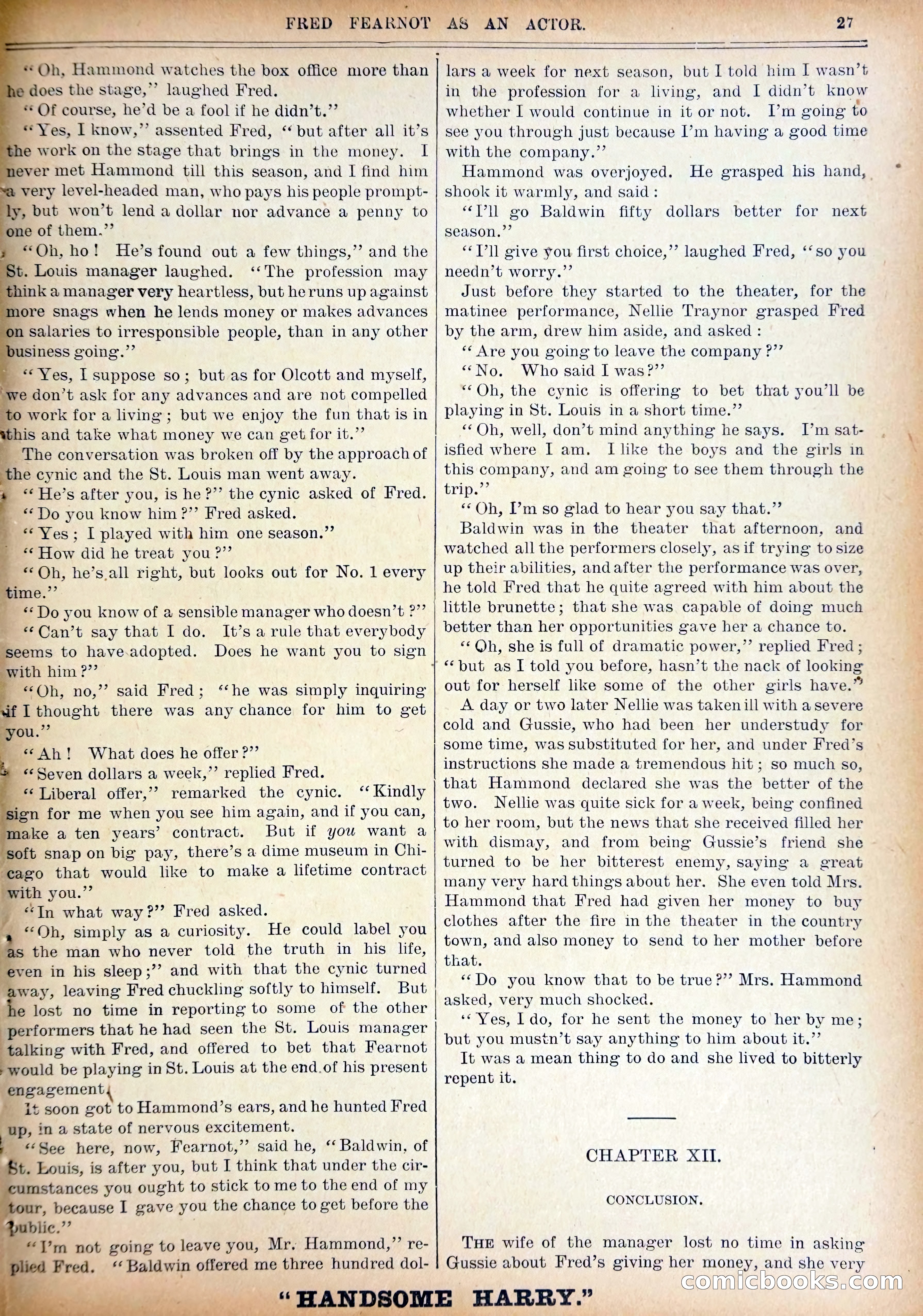 Work and Win #07: Fred Fearnot as Actor — page 29 of 36