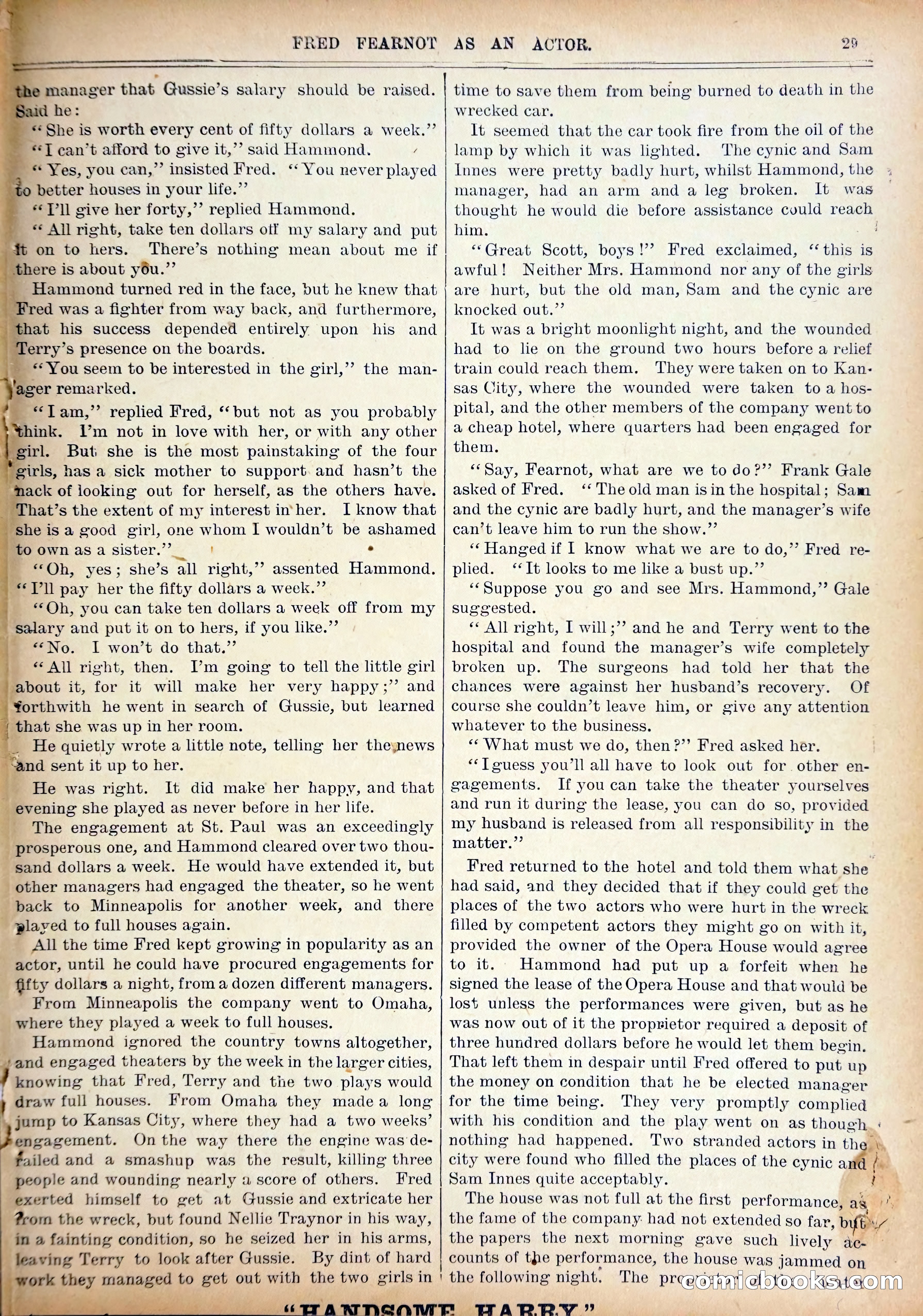 Work and Win #07: Fred Fearnot as Actor — page 31 of 36