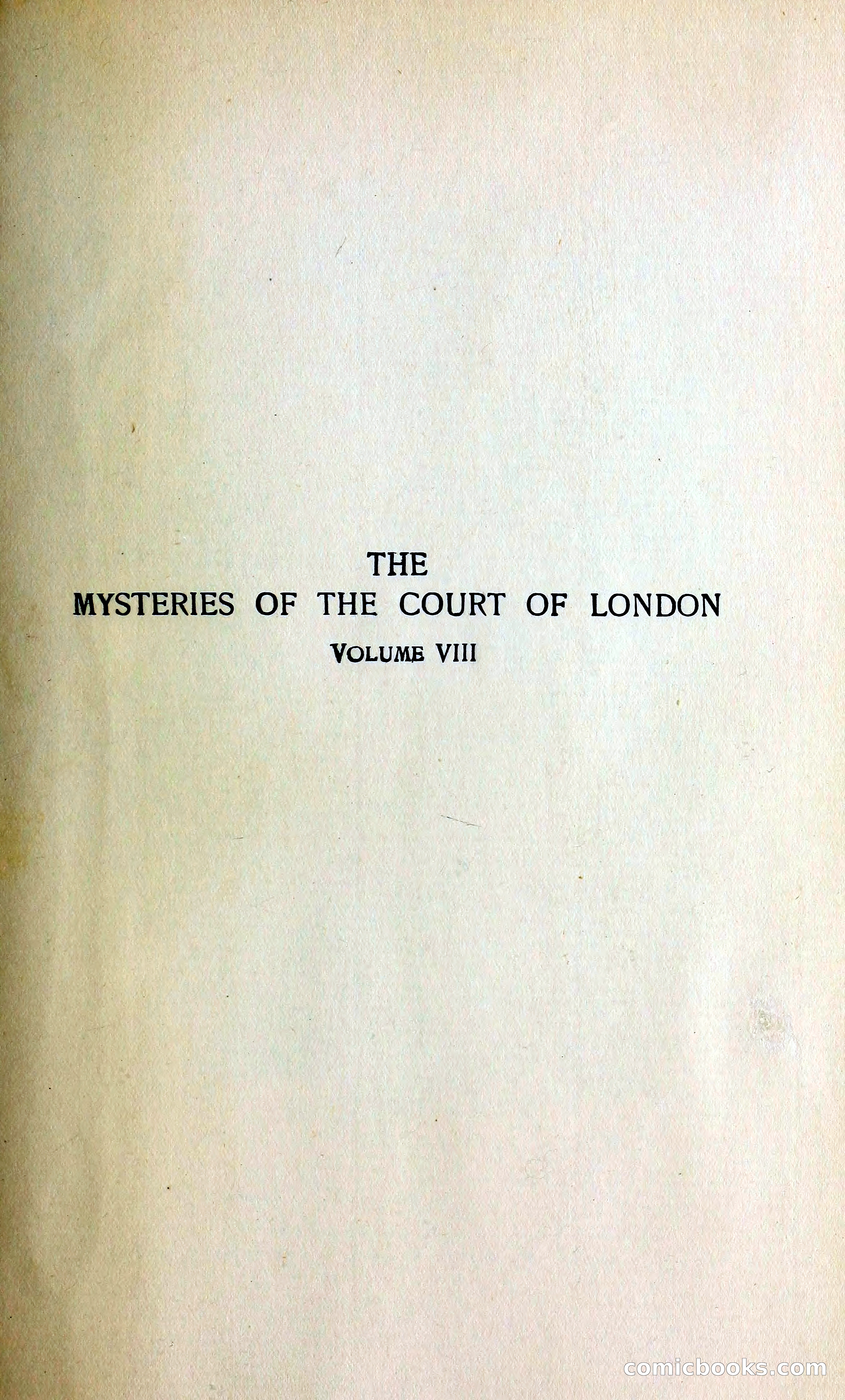 The Mysteries of the Court of London by Reynolds, George W. M. (George William MacArthur), 1814-1879, author