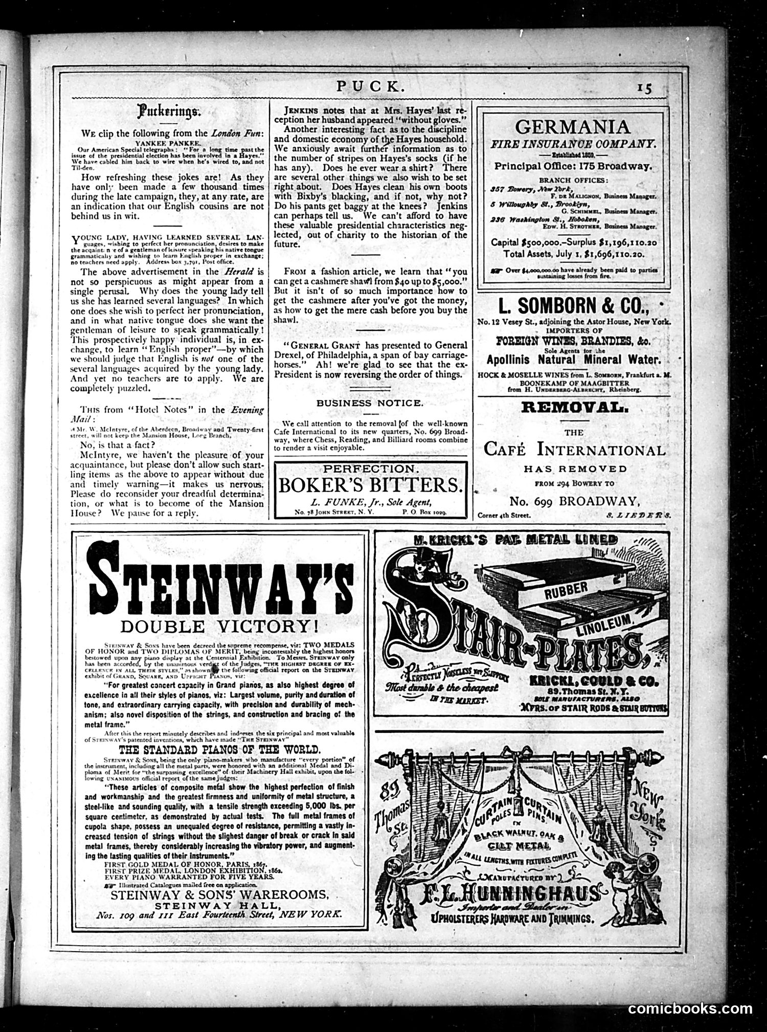 Puck — March 1877 — page 15 of 16