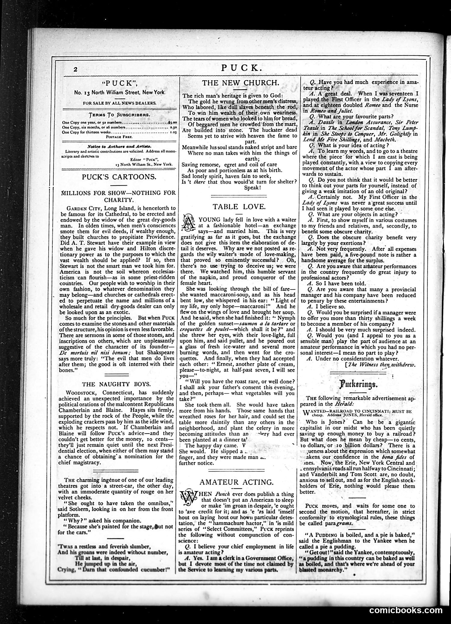 Puck — July 11, 1877 — page 2 of 20