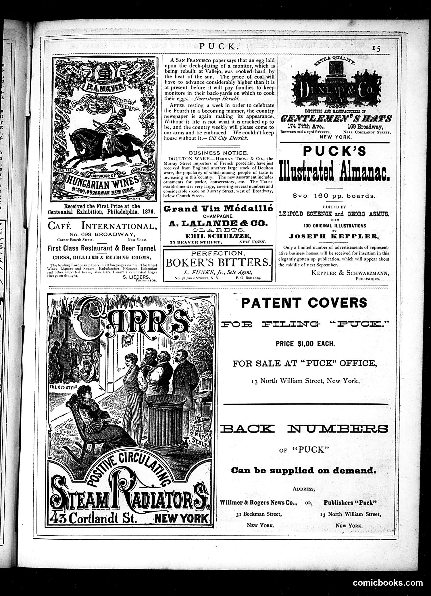 Puck — July 18, 1877 — page 15 of 16