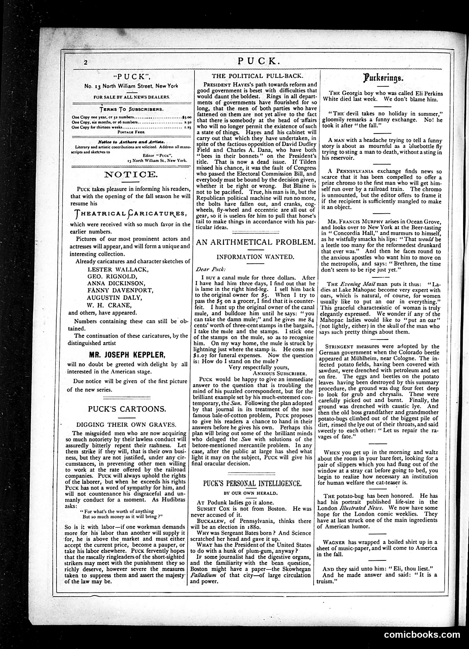 Puck — July 25, 1877 — page 2 of 16