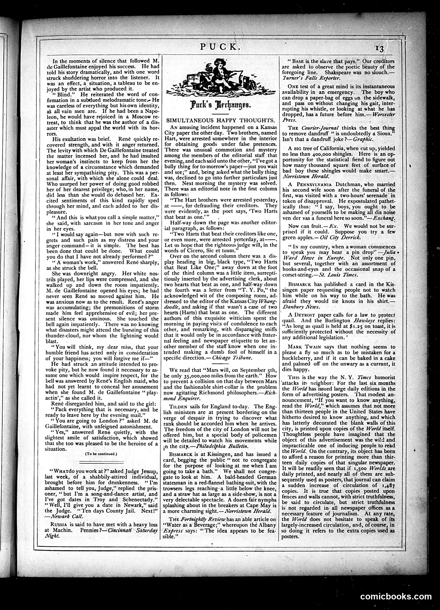 Puck — July 25, 1877 — page 13 of 16