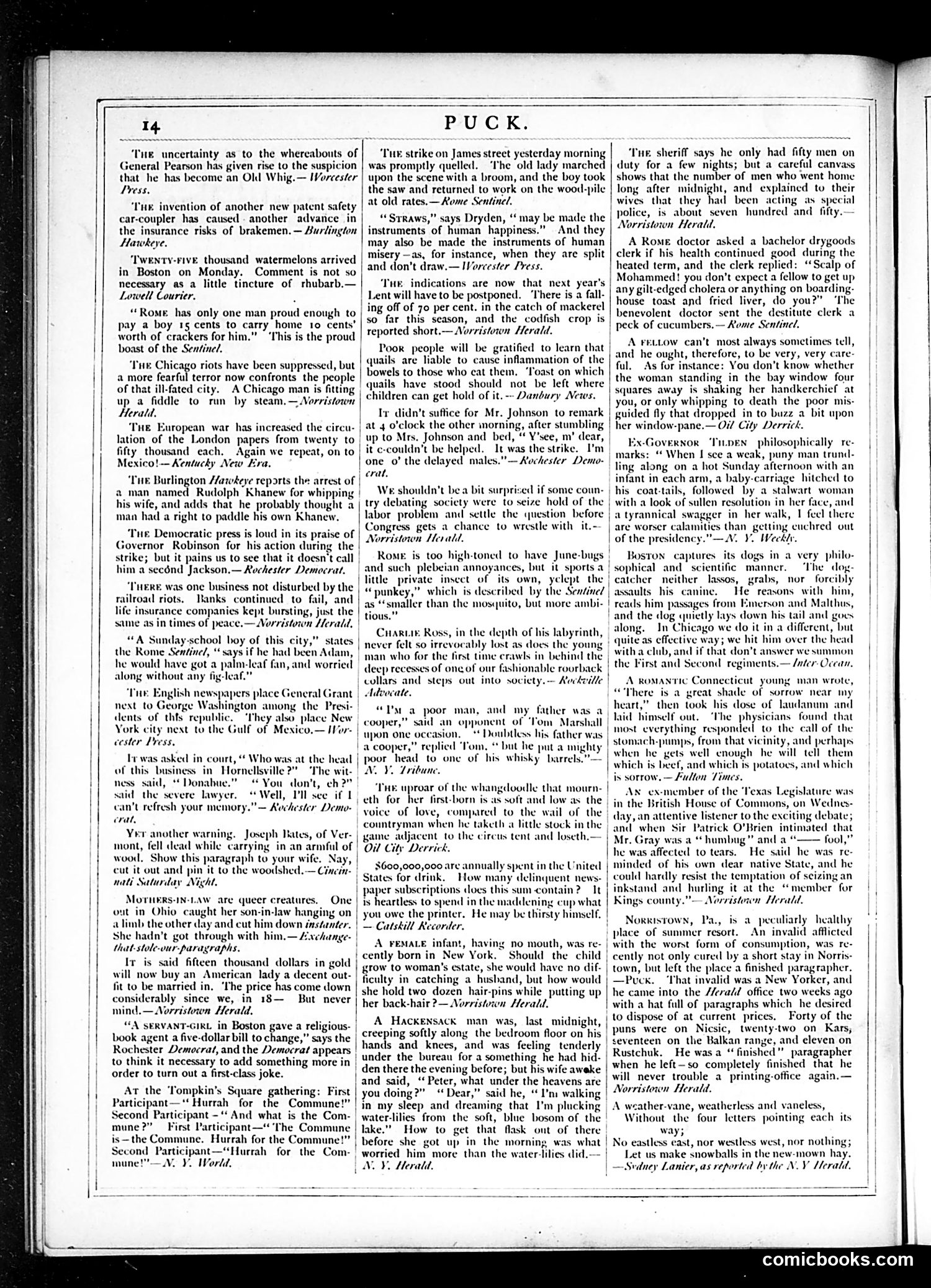 Puck — August 15, 1877 — page 14 of 16