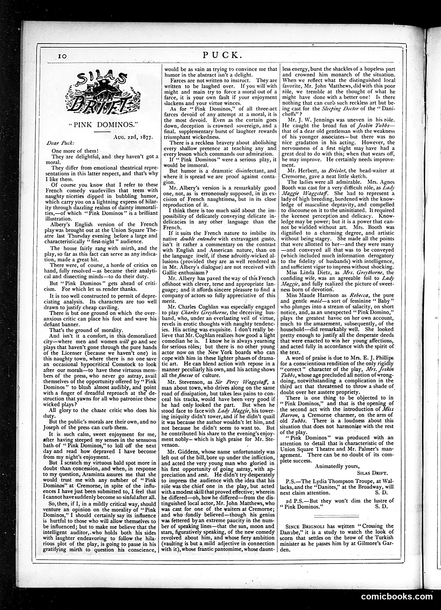 Puck — August 22, 1877 — page 10 of 16