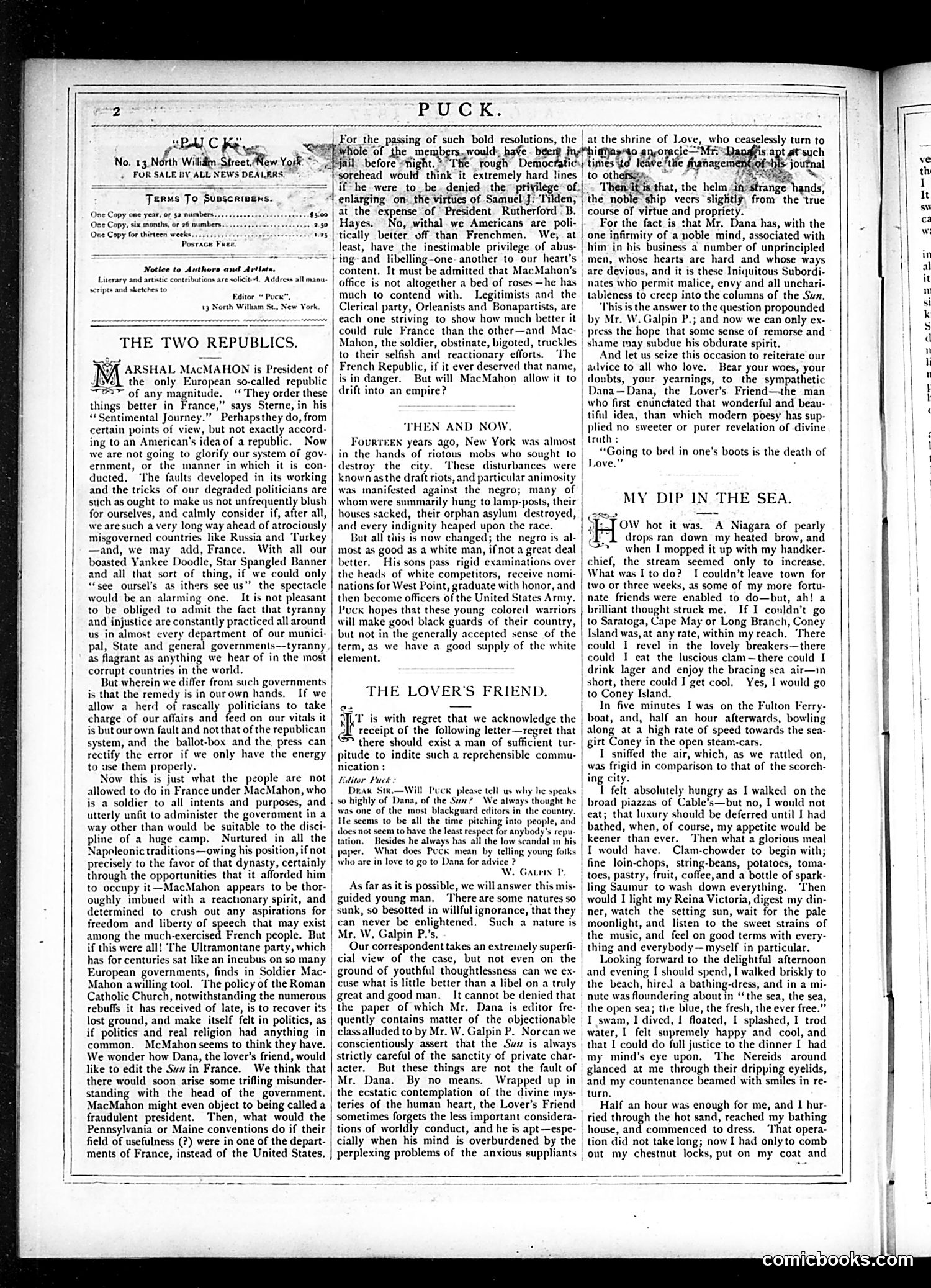 Puck — August 29, 1877 — page 2 of 16