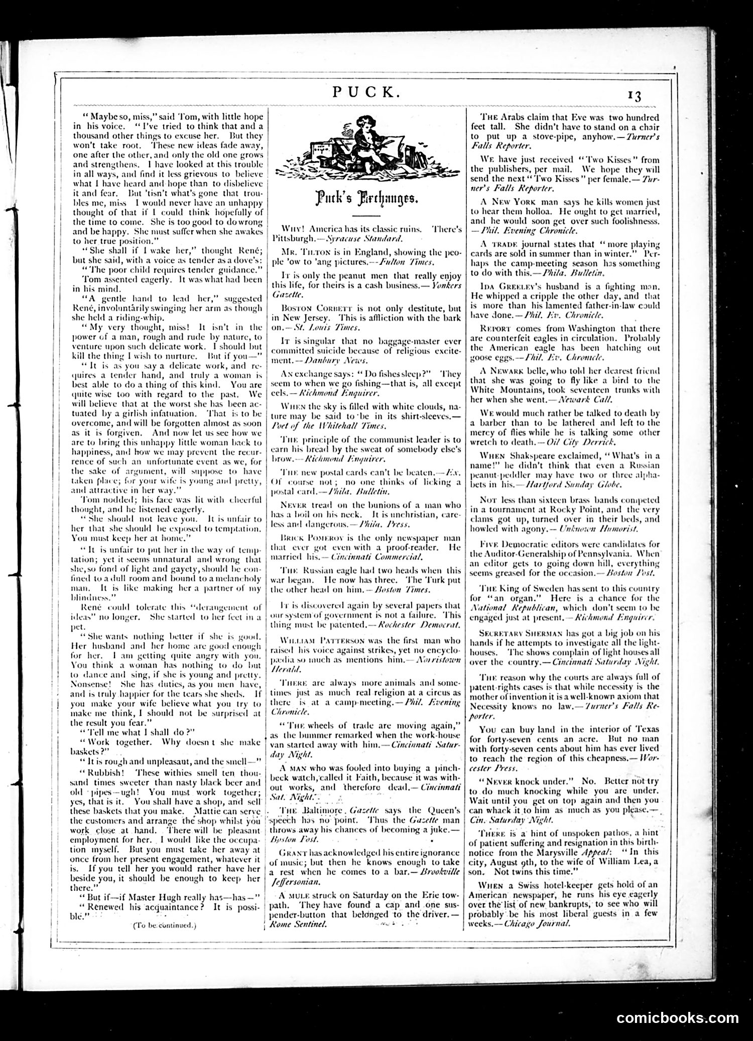 Puck — August 29, 1877 — page 13 of 16