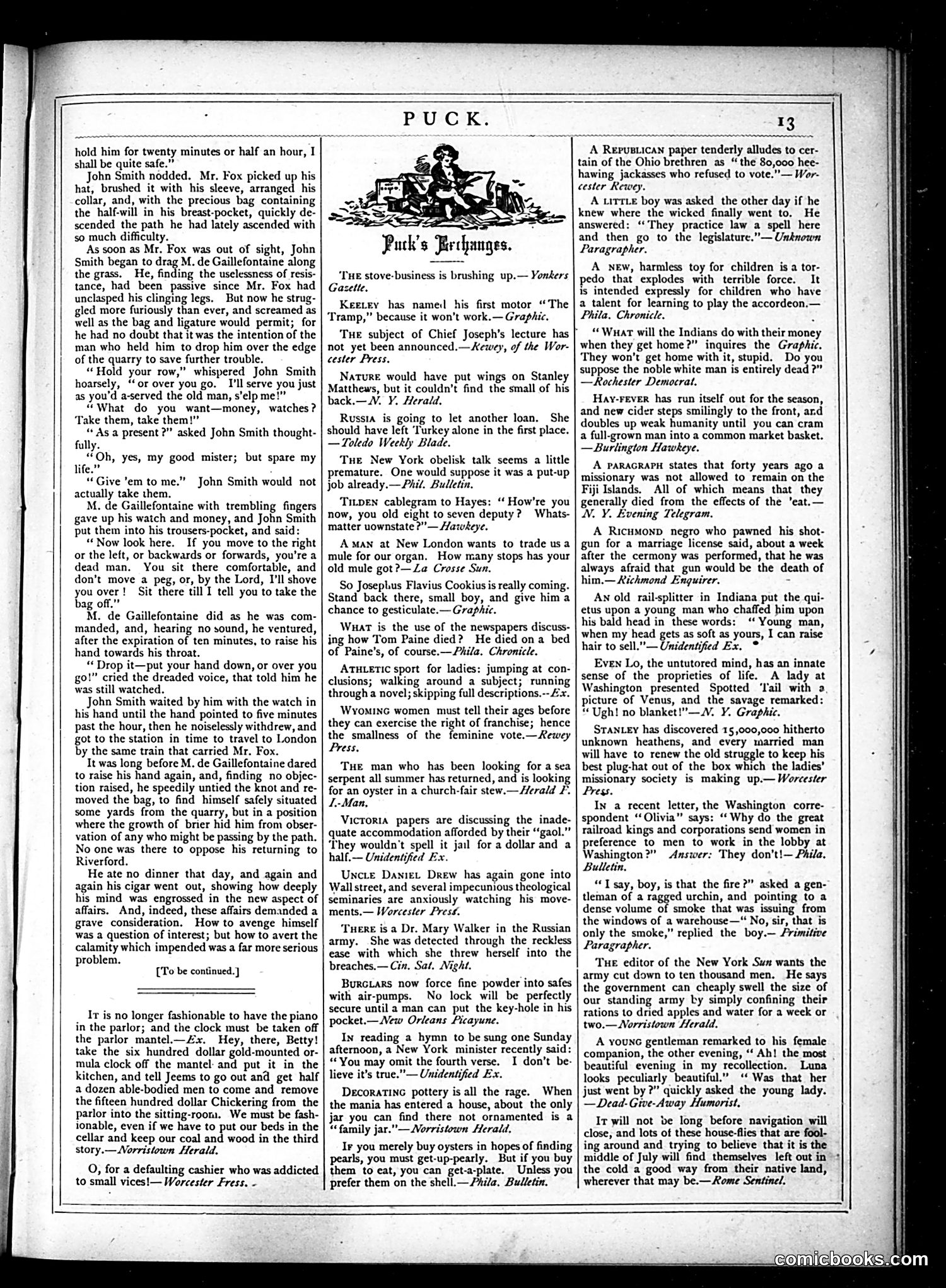 Puck — October 31, 1877 — page 13 of 16