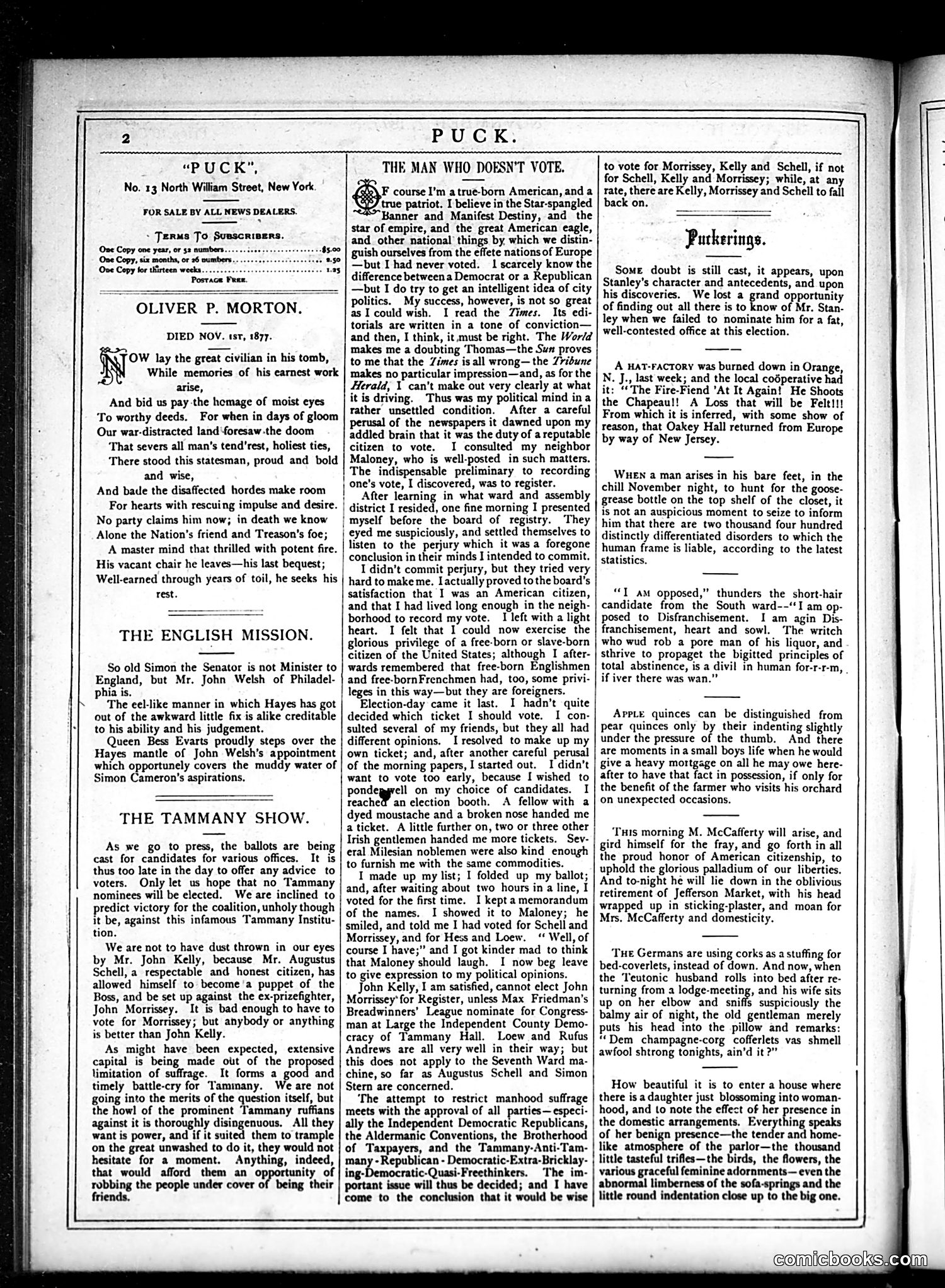 Puck — November 7, 1877 — page 2 of 16