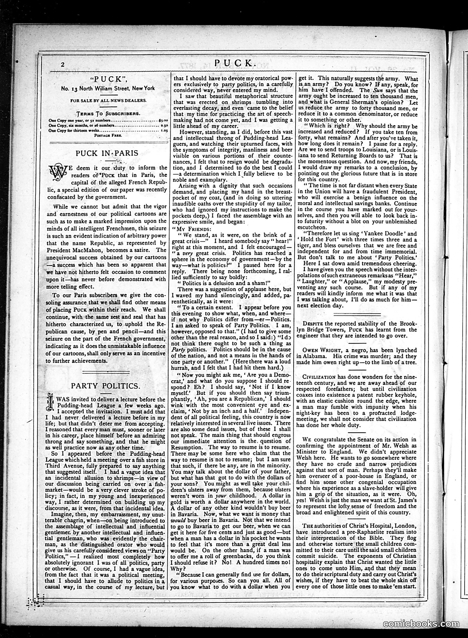 Puck — November 14, 1877 — page 2 of 16