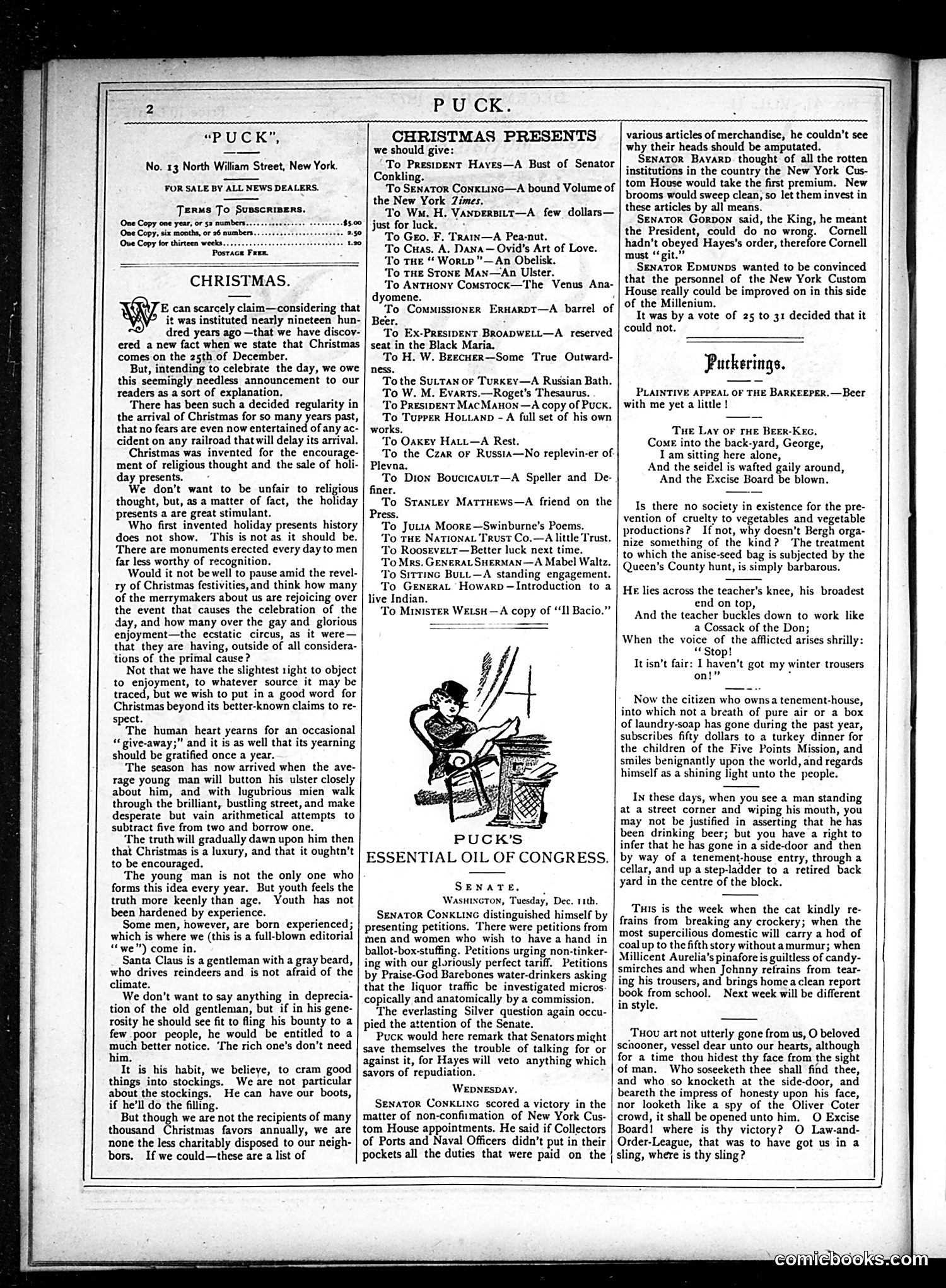 Puck — December 19, 1877 — page 2 of 20