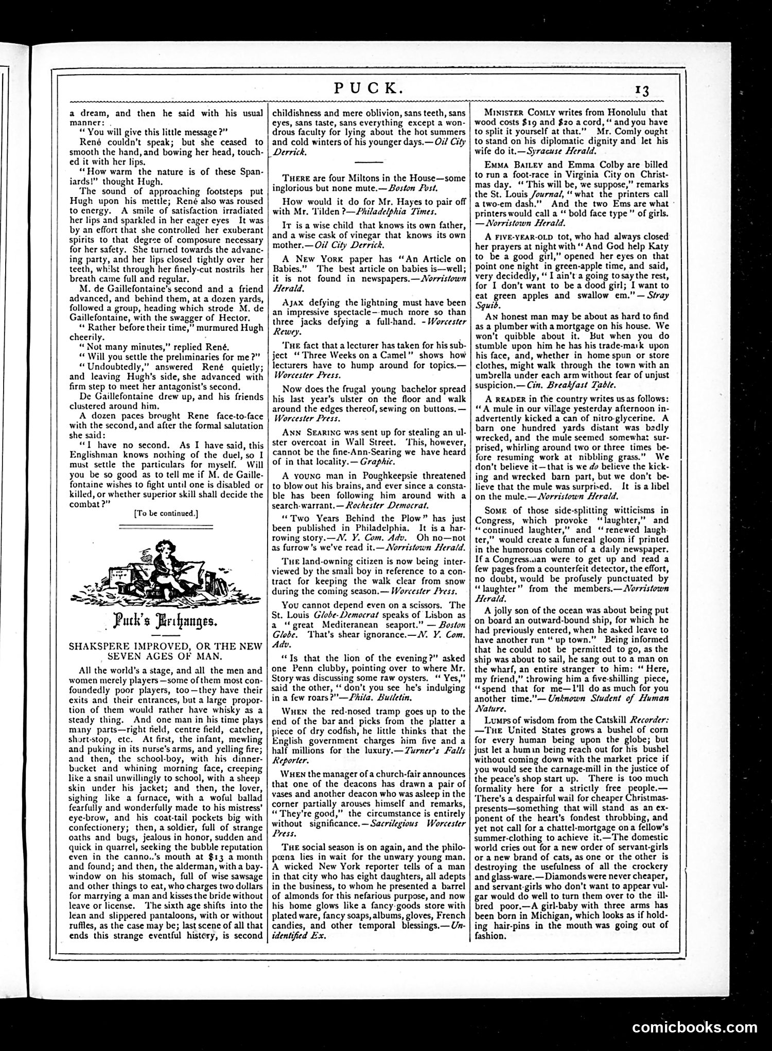 Puck — December 19, 1877 — page 13 of 20