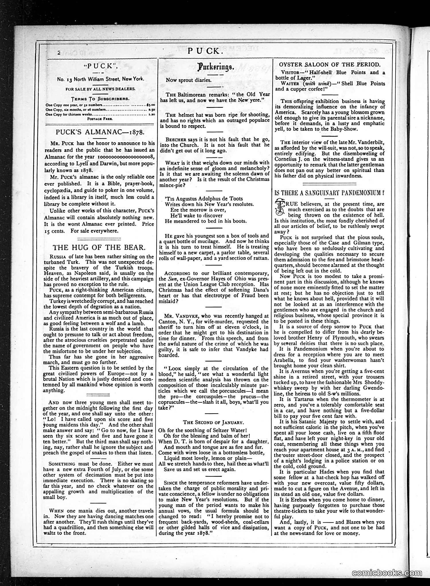 Puck — December 26, 1877 — page 2 of 16