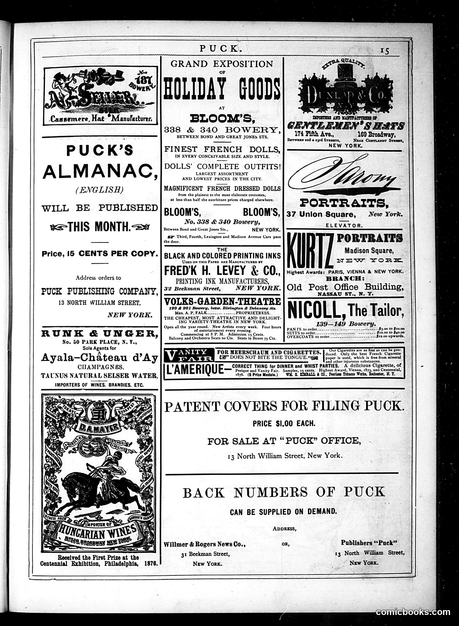 Puck — December 26, 1877 — page 15 of 16
