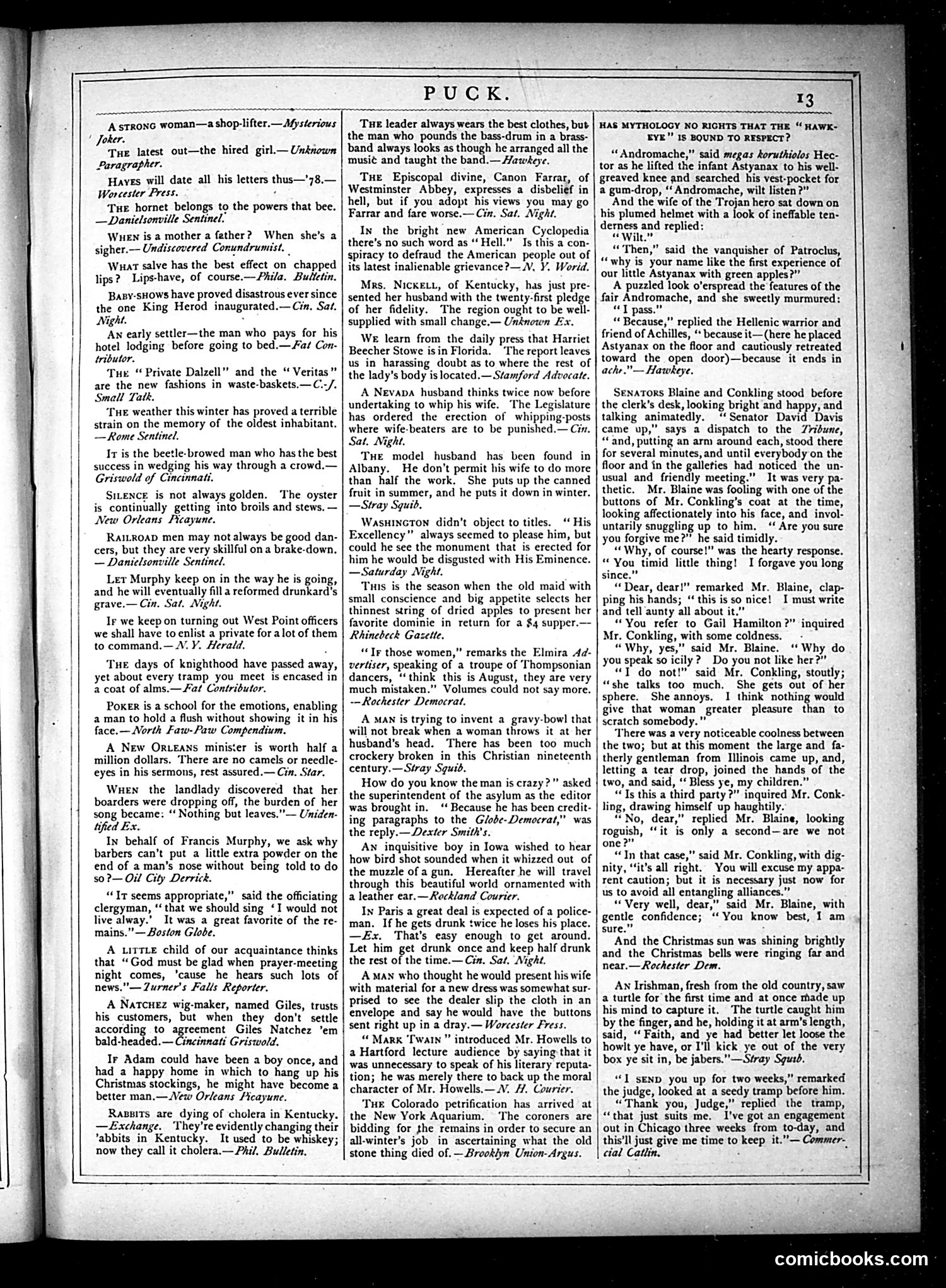 Puck — January 9, 1878 — page 13 of 16
