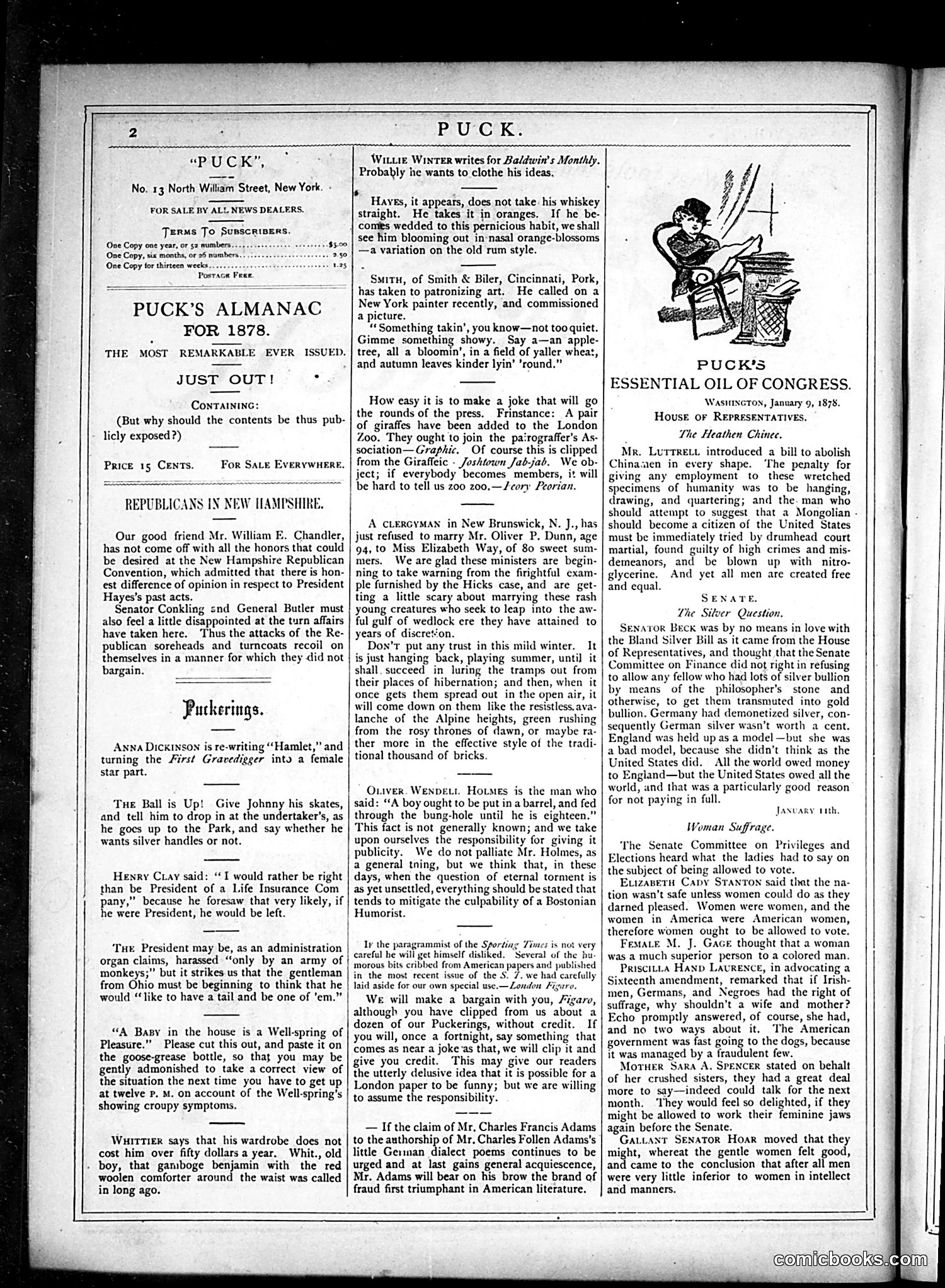 Puck — January 16, 1878 — page 2 of 16