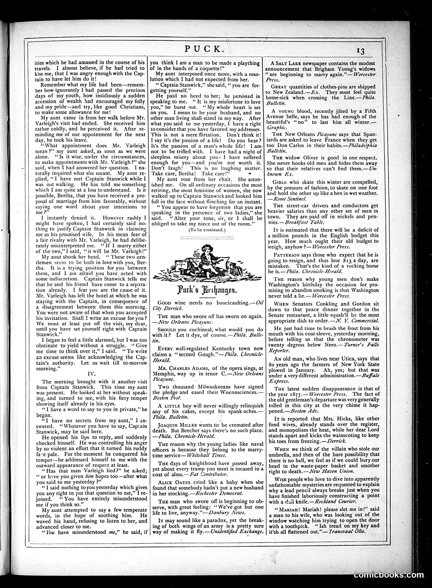 Puck — January 23, 1878 — page 13 of 16