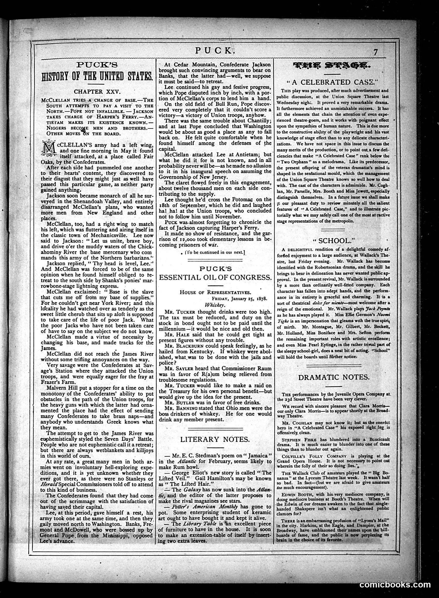 Puck — January 30, 1878 — page 7 of 16