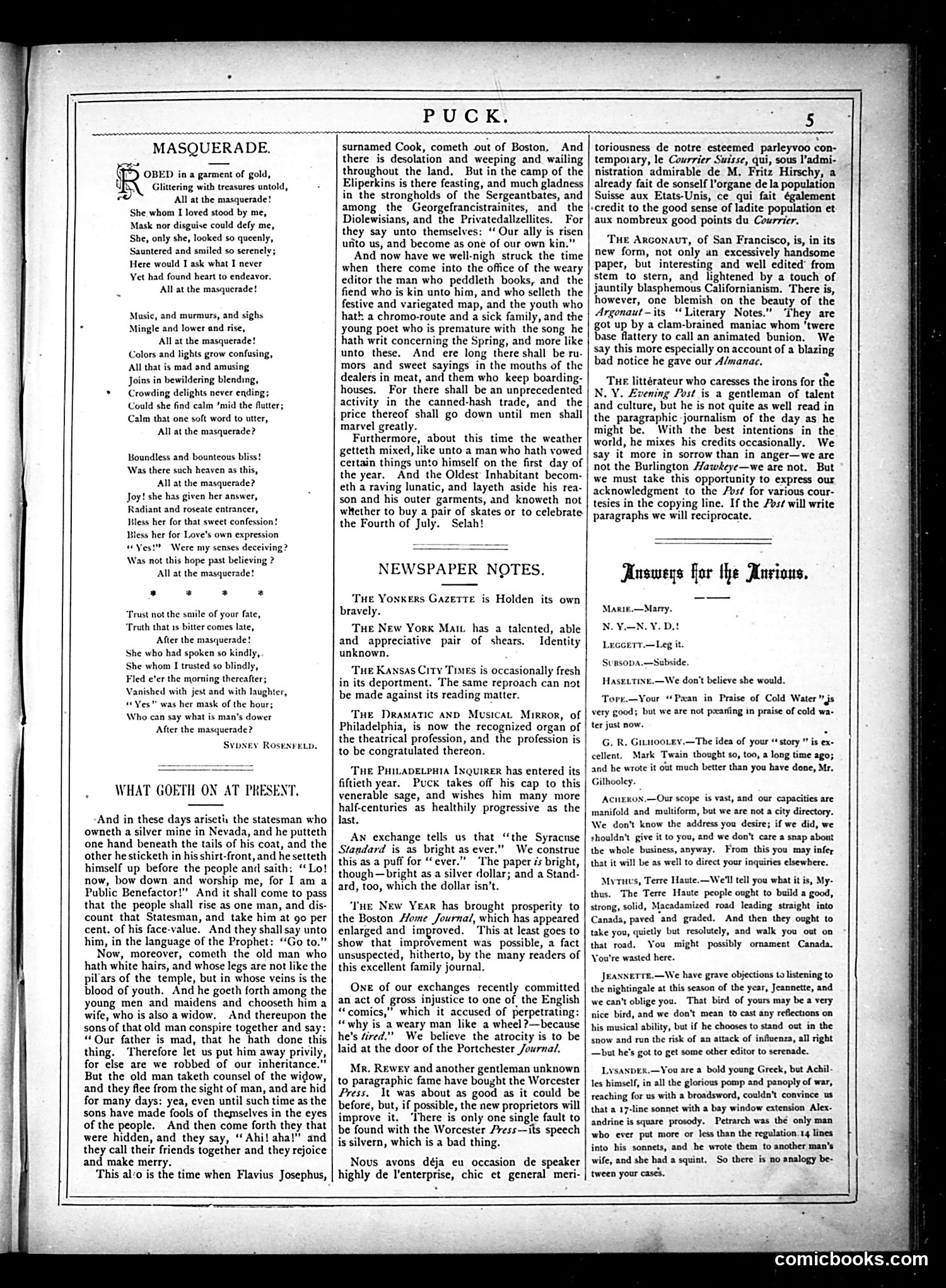 Puck — February 13, 1878 — page 5 of 16