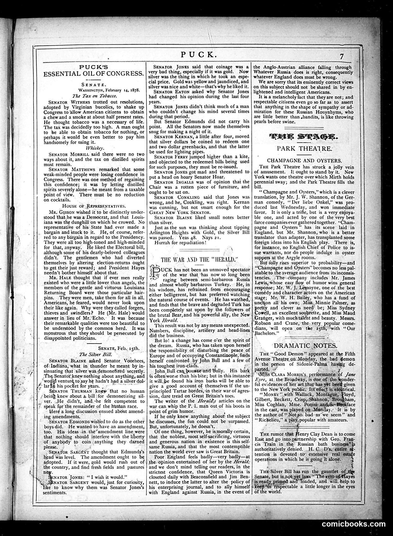 Puck — February 20, 1878 — page 7 of 16
