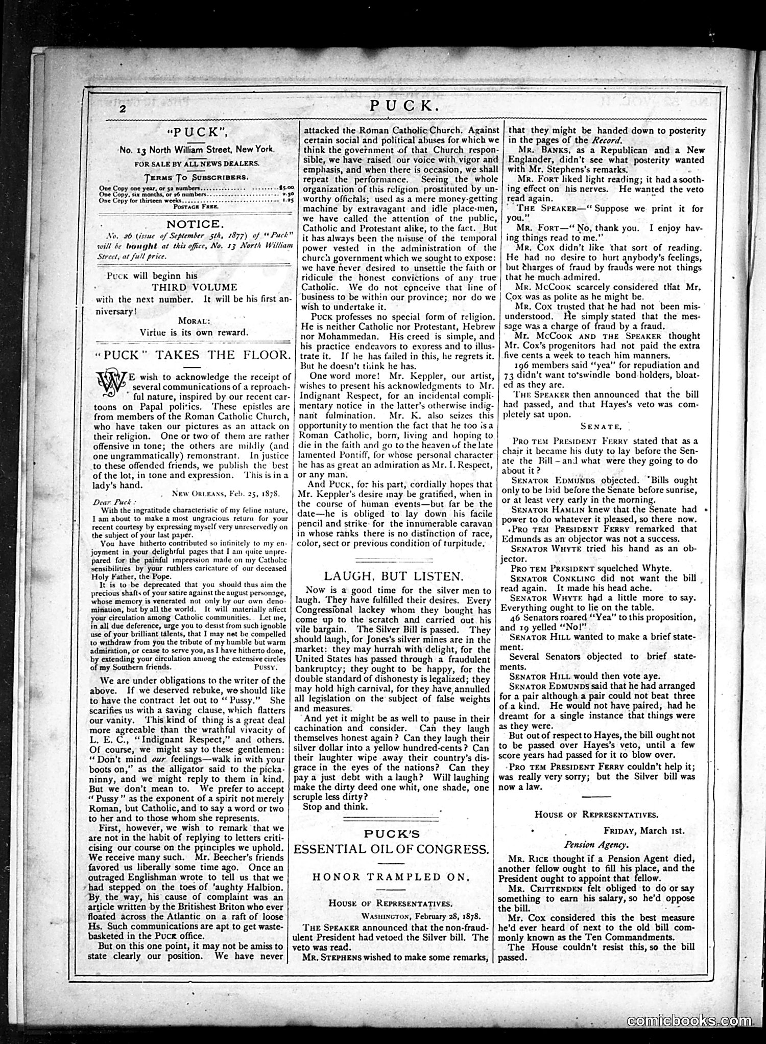 Puck — March 6, 1878 — page 2 of 17