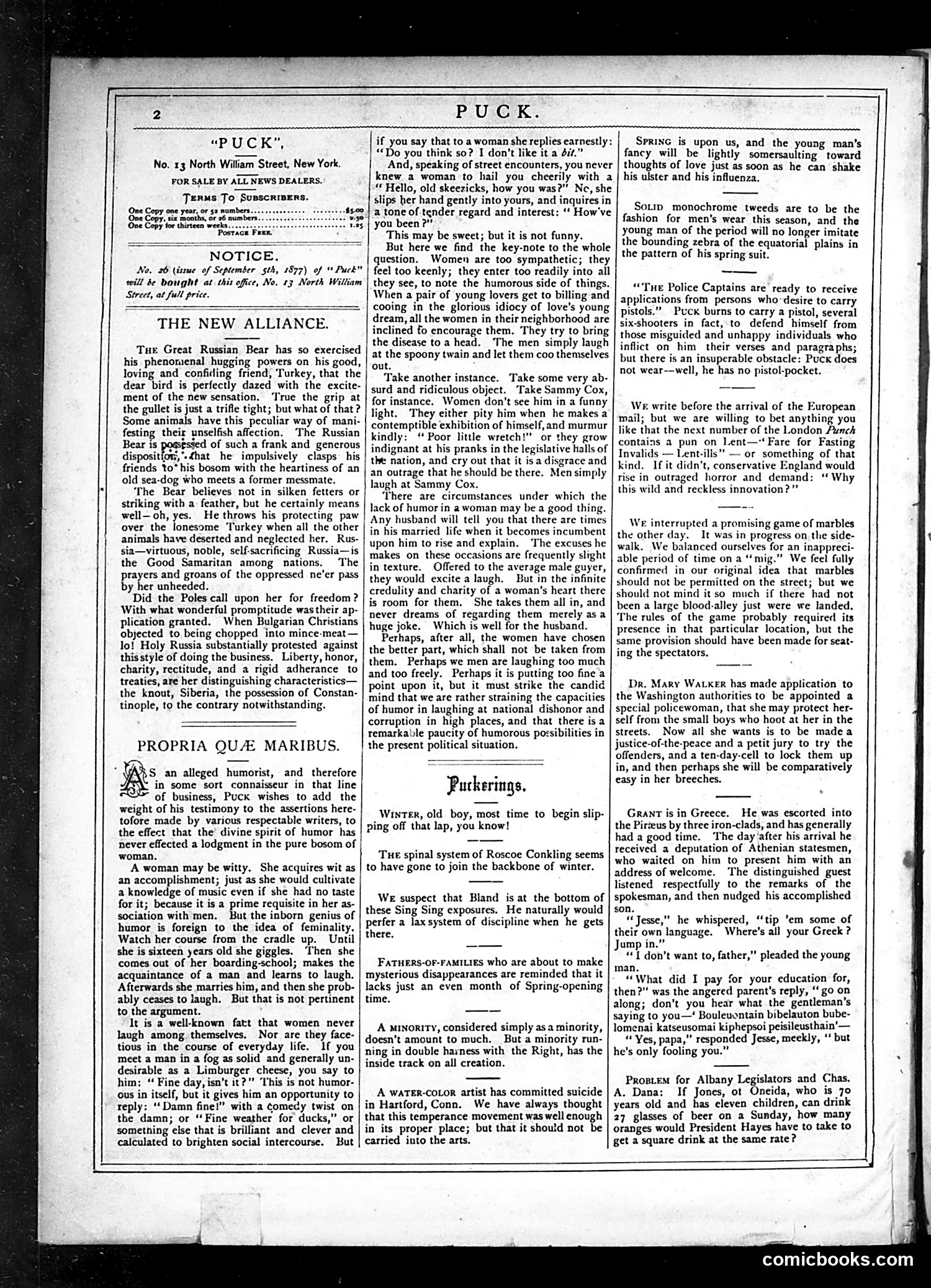 Puck — March 13, 1878 — page 2 of 20