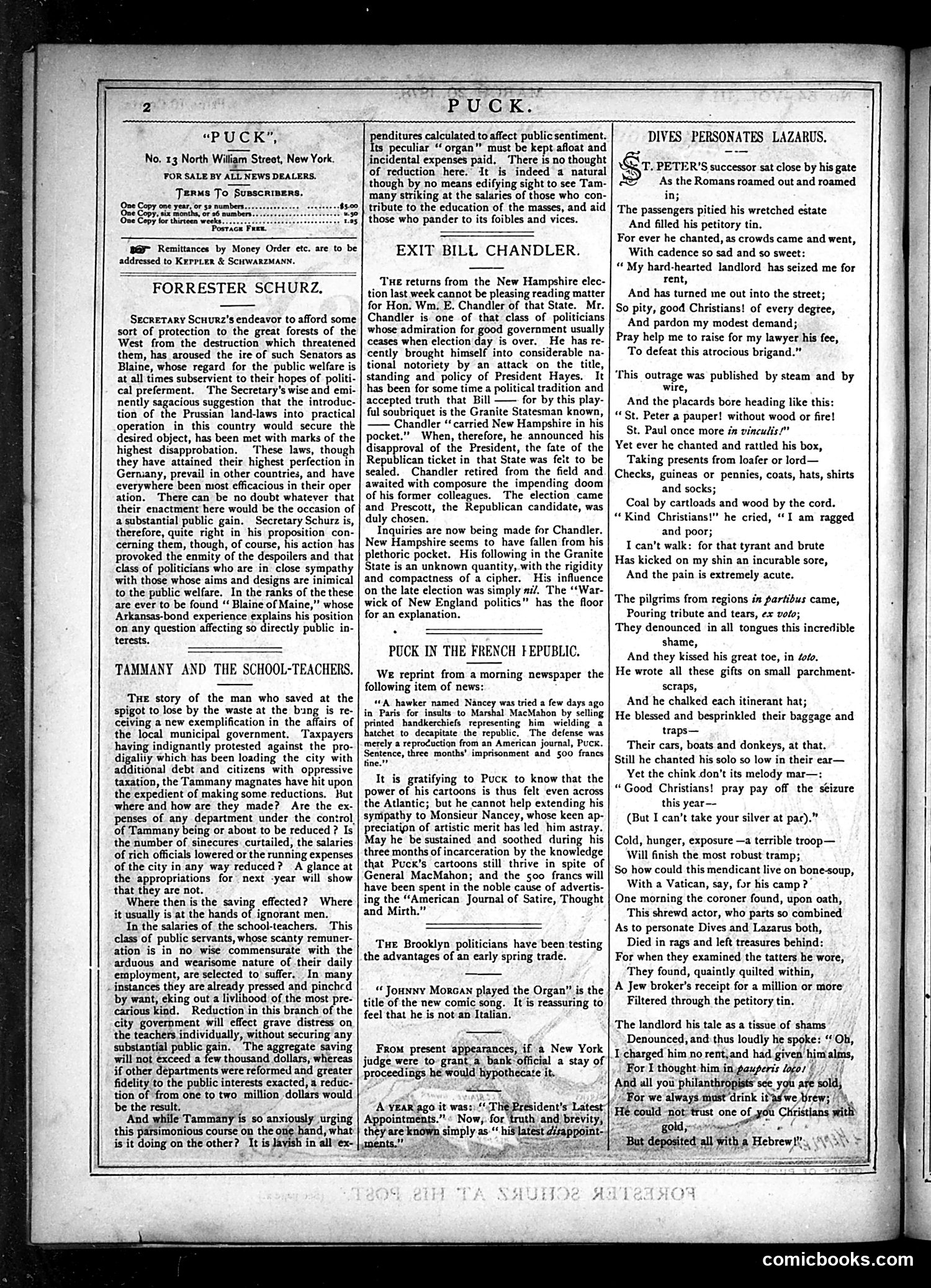 Puck — March 20, 1878 — page 2 of 16