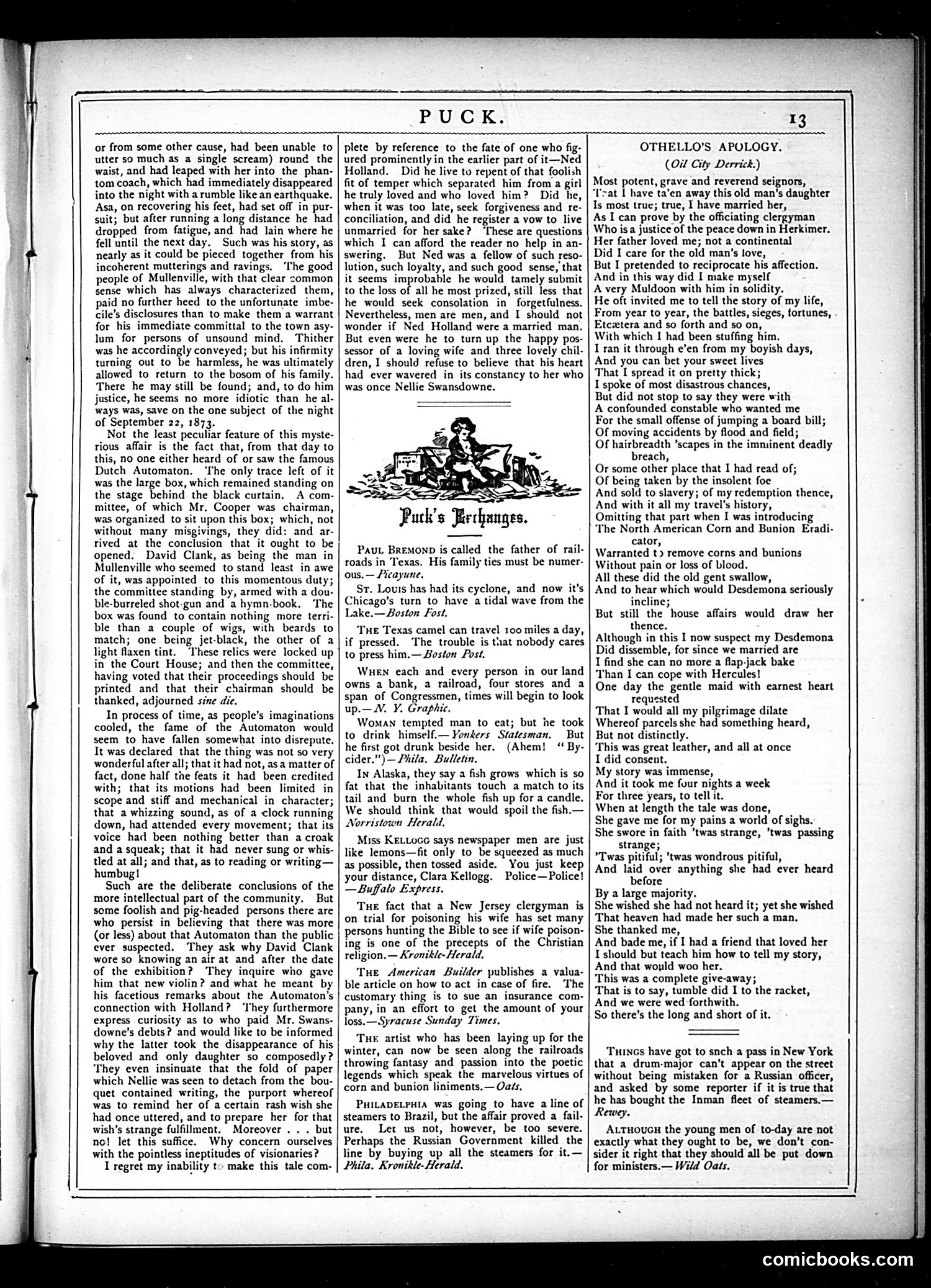 Puck — May 29, 1878 — page 13 of 16
