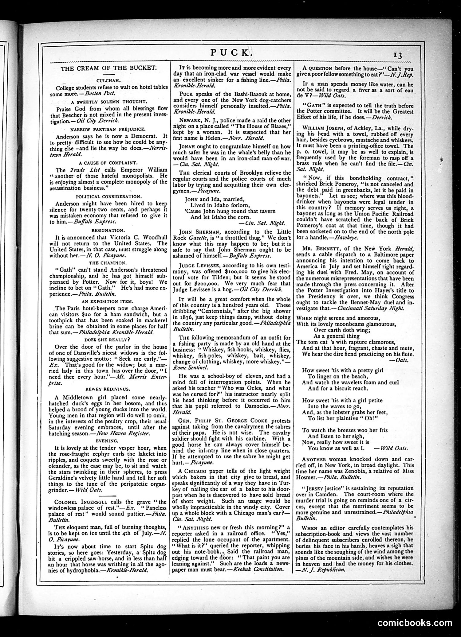Puck — June 19, 1878 — page 13 of 16