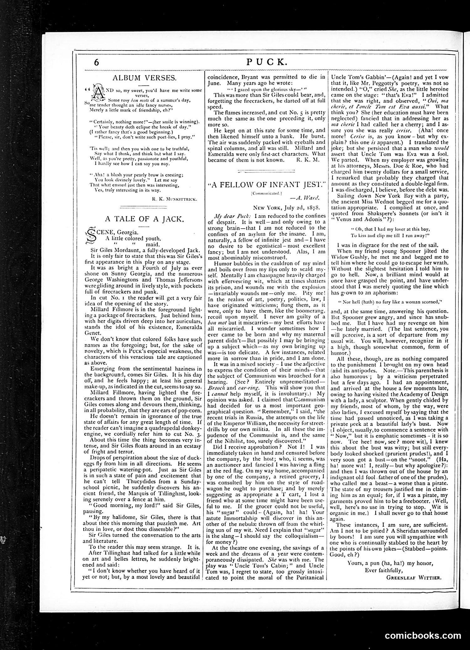 Puck — July 3, 1878 — page 6 of 16