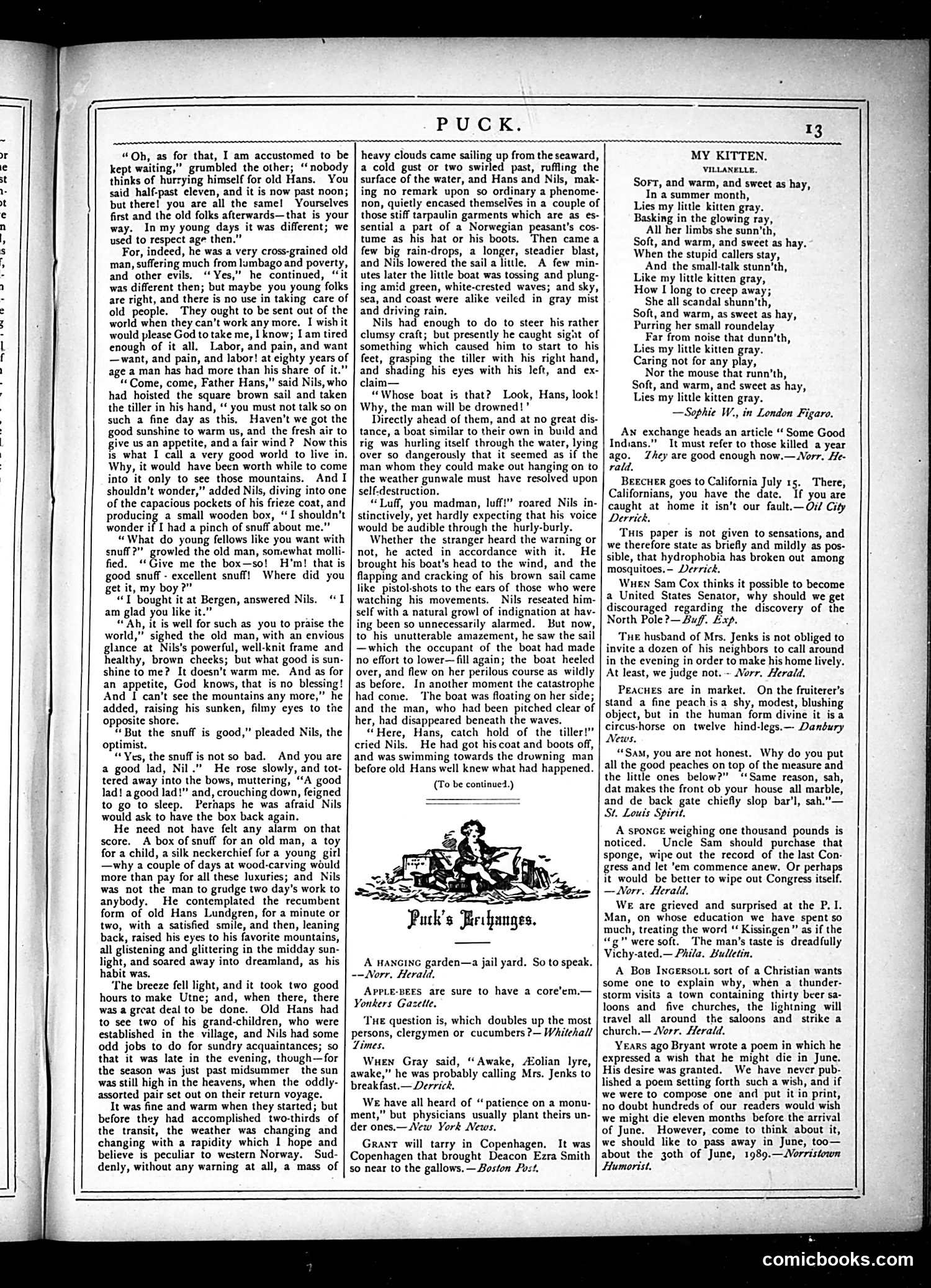 Puck — July 10, 1878 — page 13 of 16