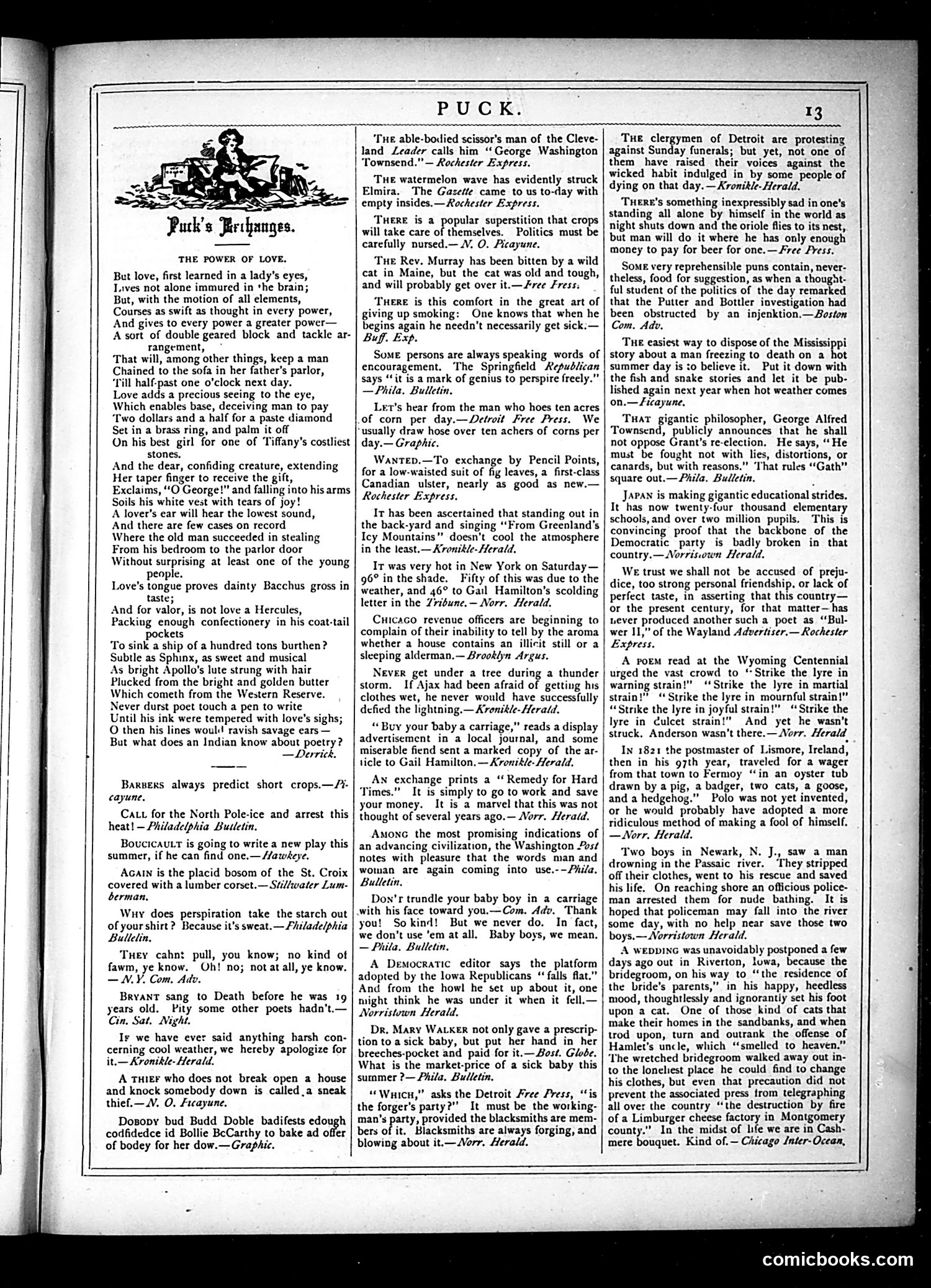 Puck — July 17, 1878 — page 13 of 16