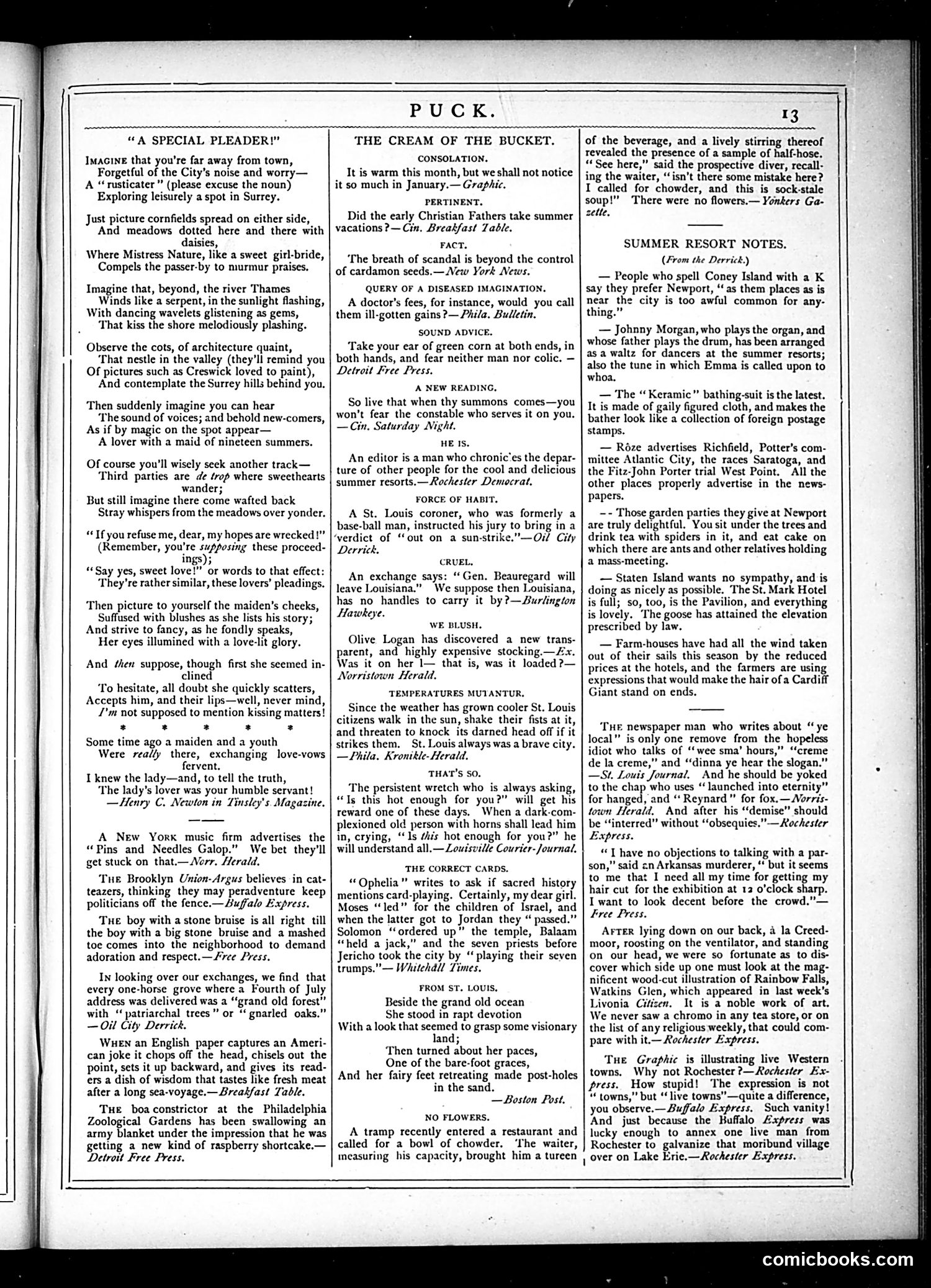 Puck — August 7, 1878 — page 13 of 16