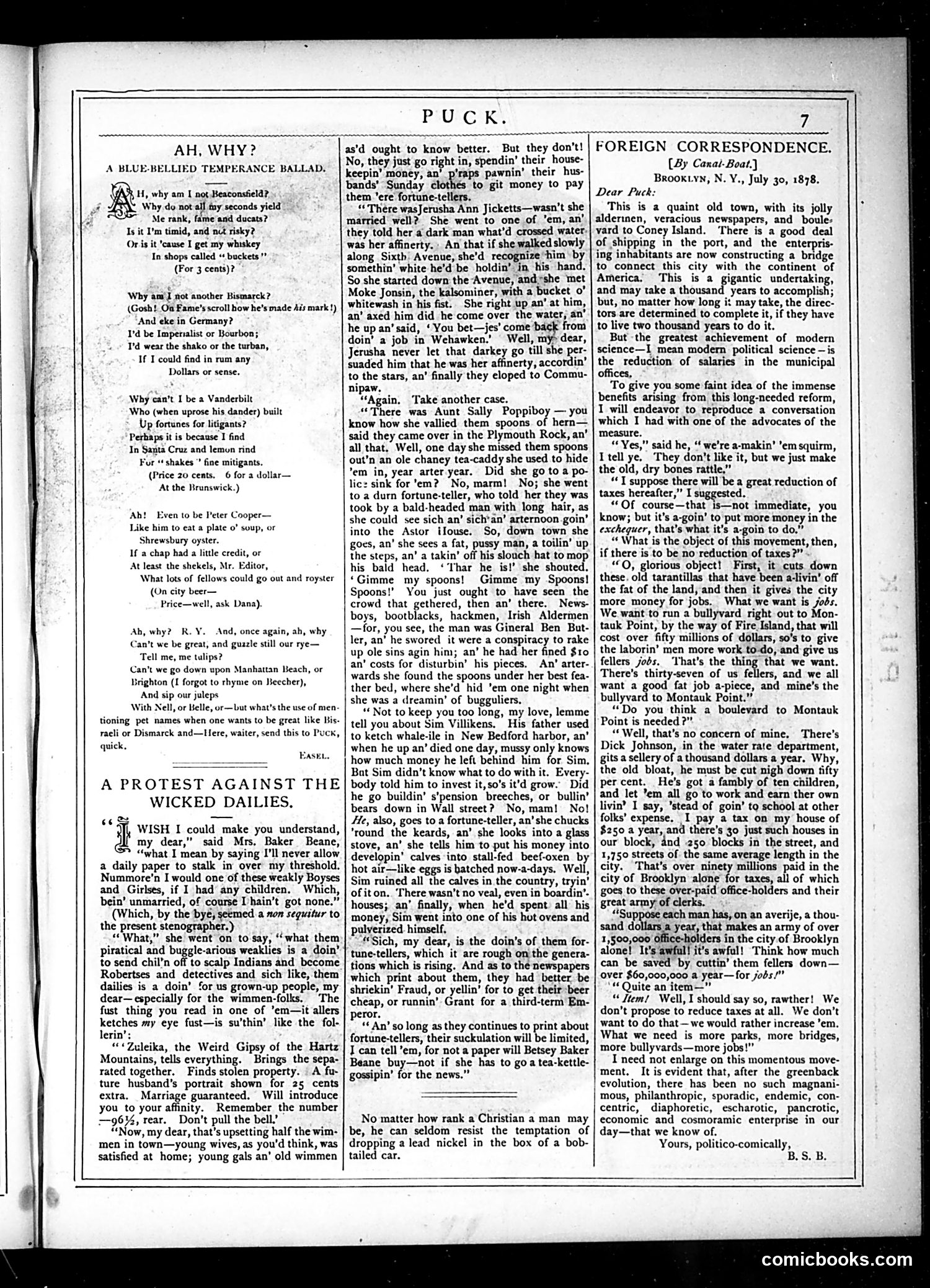 Puck — August 14, 1878 — page 7 of 16