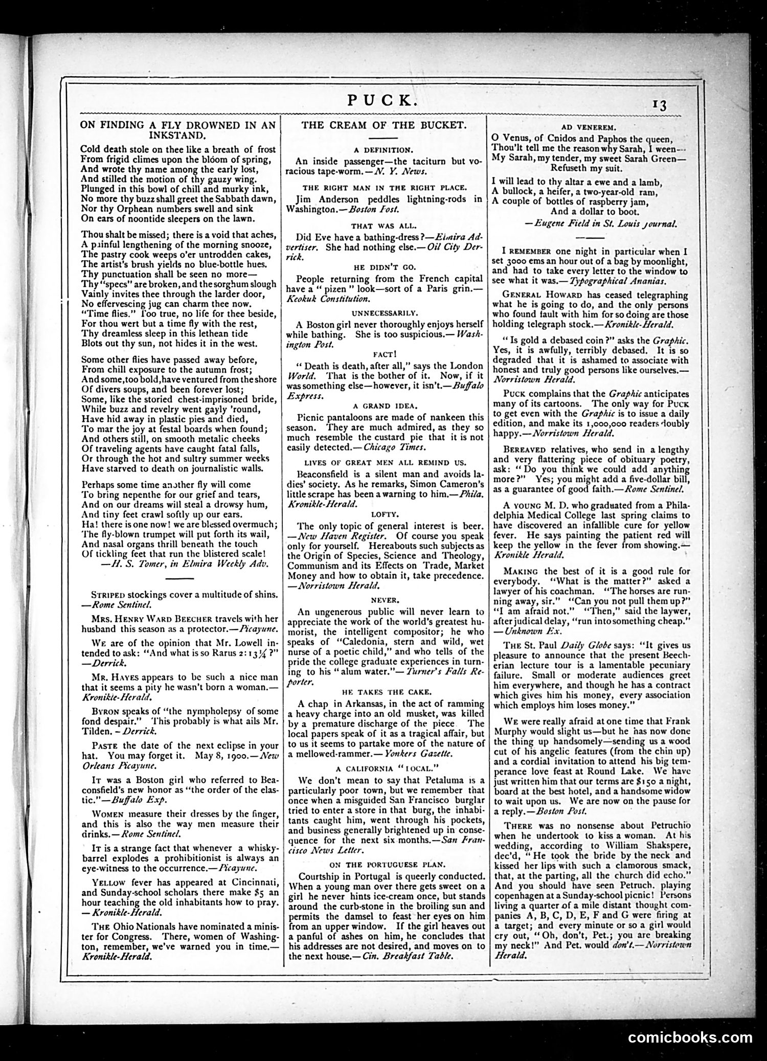 Puck — August 14, 1878 — page 13 of 16