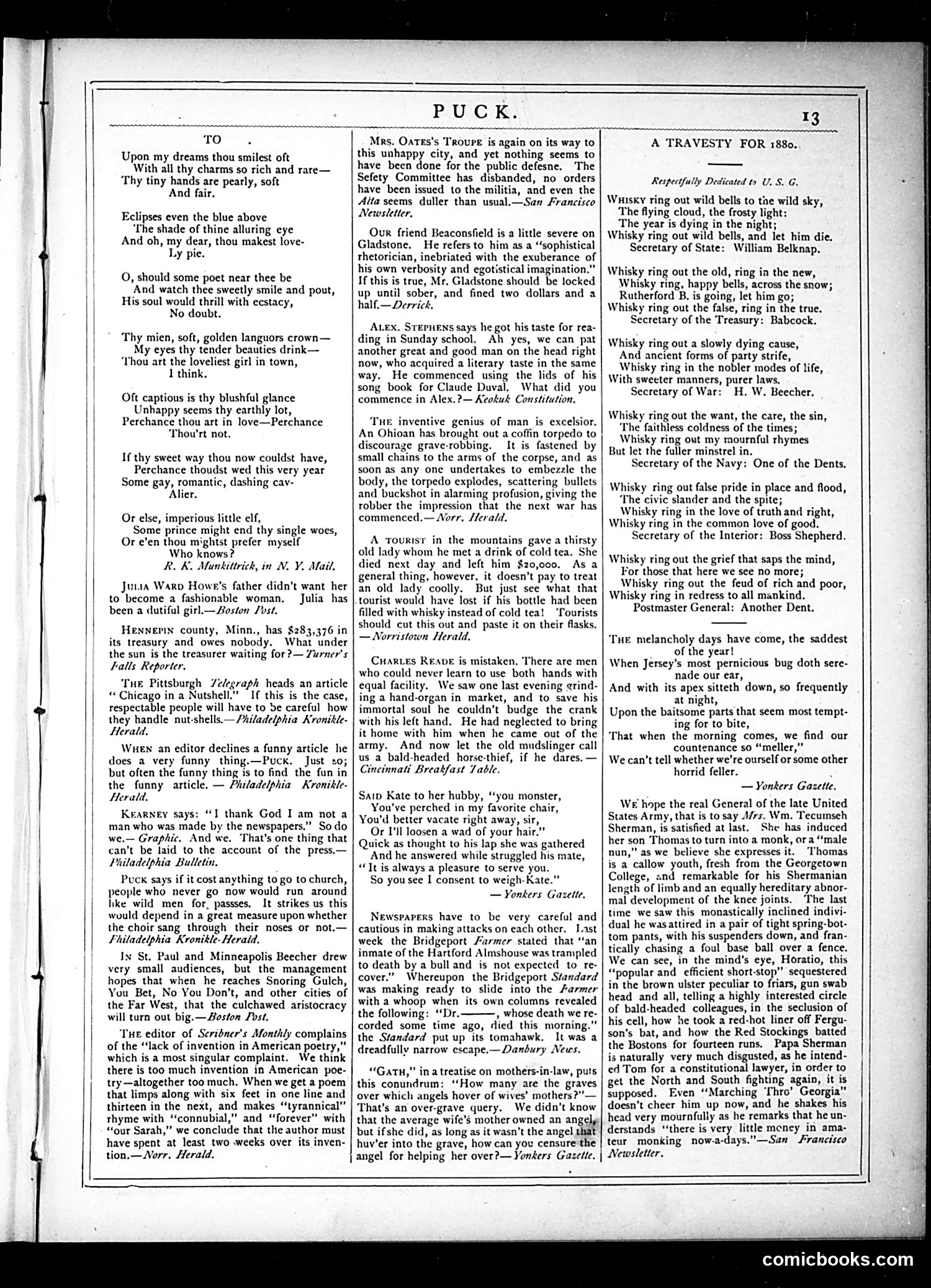Puck — August 21, 1878 — page 13 of 16