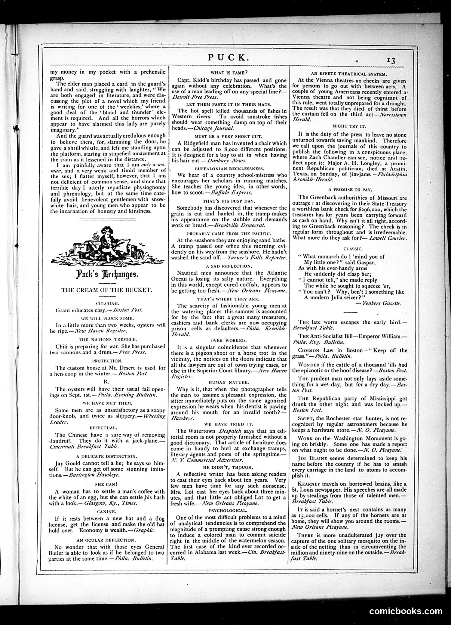 Puck — August 28, 1878 — page 13 of 16