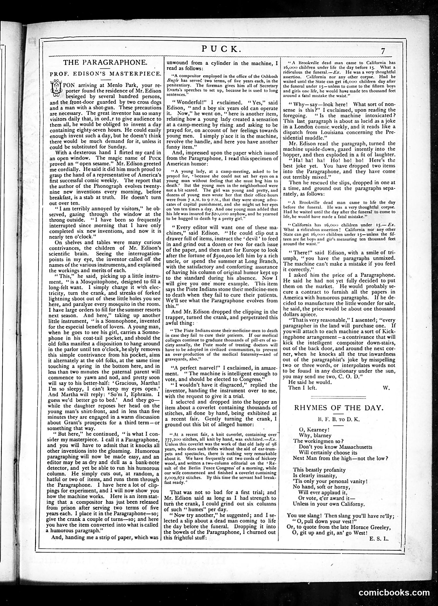 Puck — September 11, 1878 — page 7 of 16